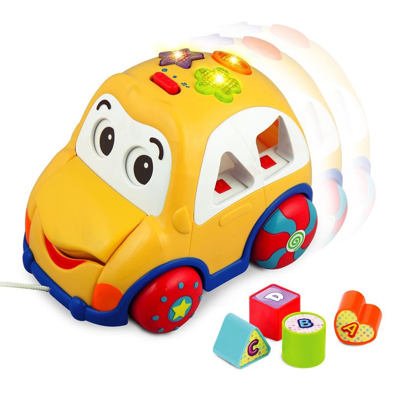 WINFUN - Carro Musical para bebe. Encaja Figuras con luces y sonidos Winfun