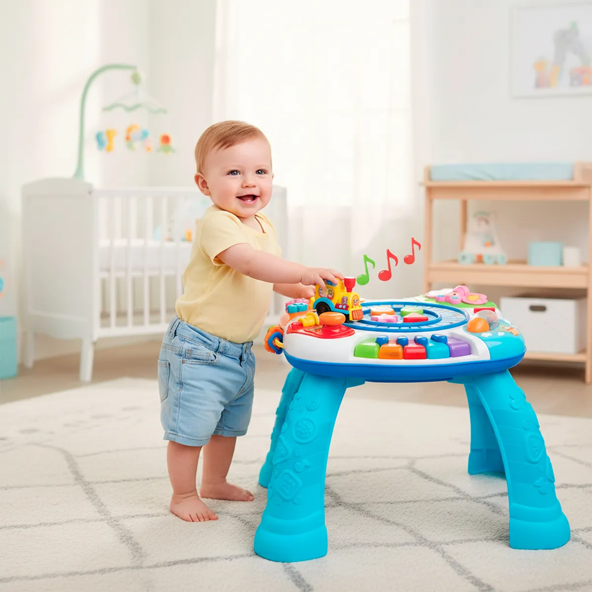 WINFUN - Juguete para bebé didáctico Winfun: Mesa musical y centro de aprendizaje