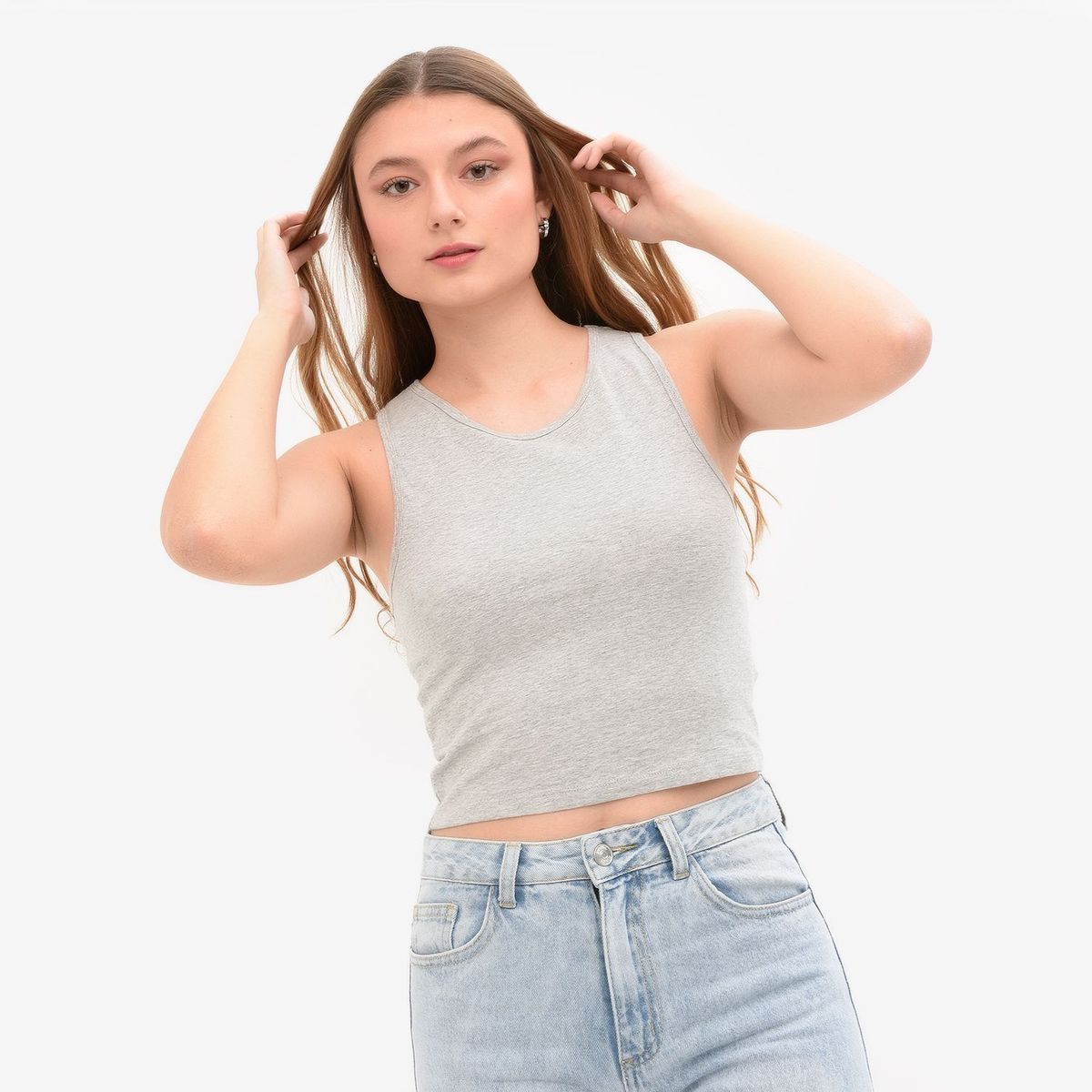 SYBILLA - Crop top Mujer Algodón Sybilla Slim fit