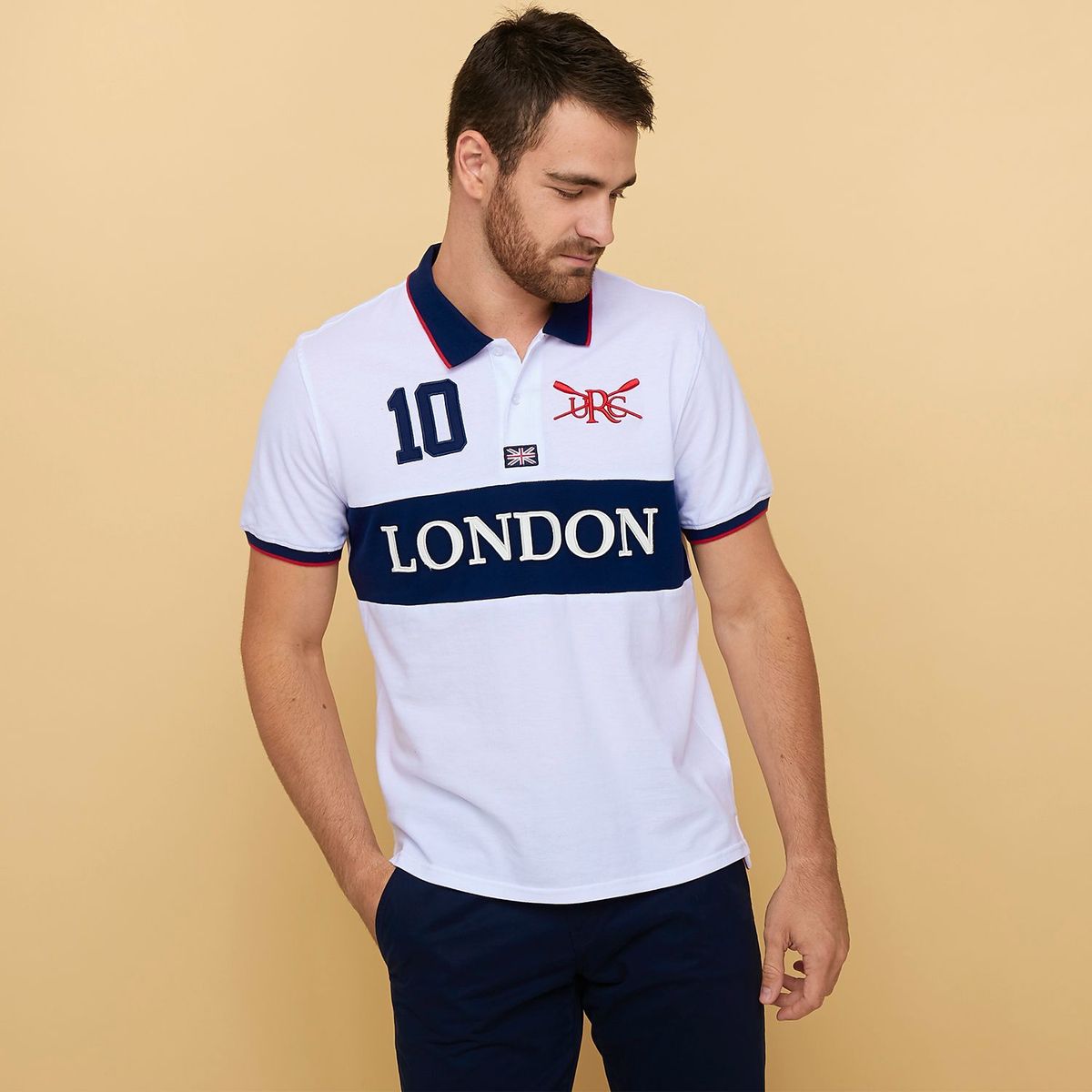 UNIVERSITY CLUB - Camiseta Polo Hombre Manga Corta University Club