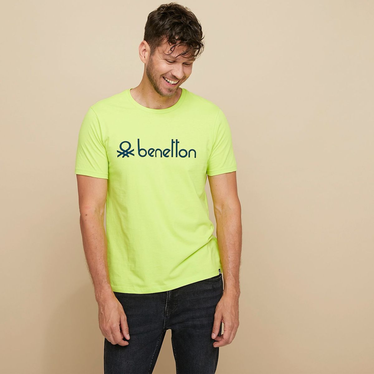 BENETTON - Camiseta Hombre Manga corta Benetton