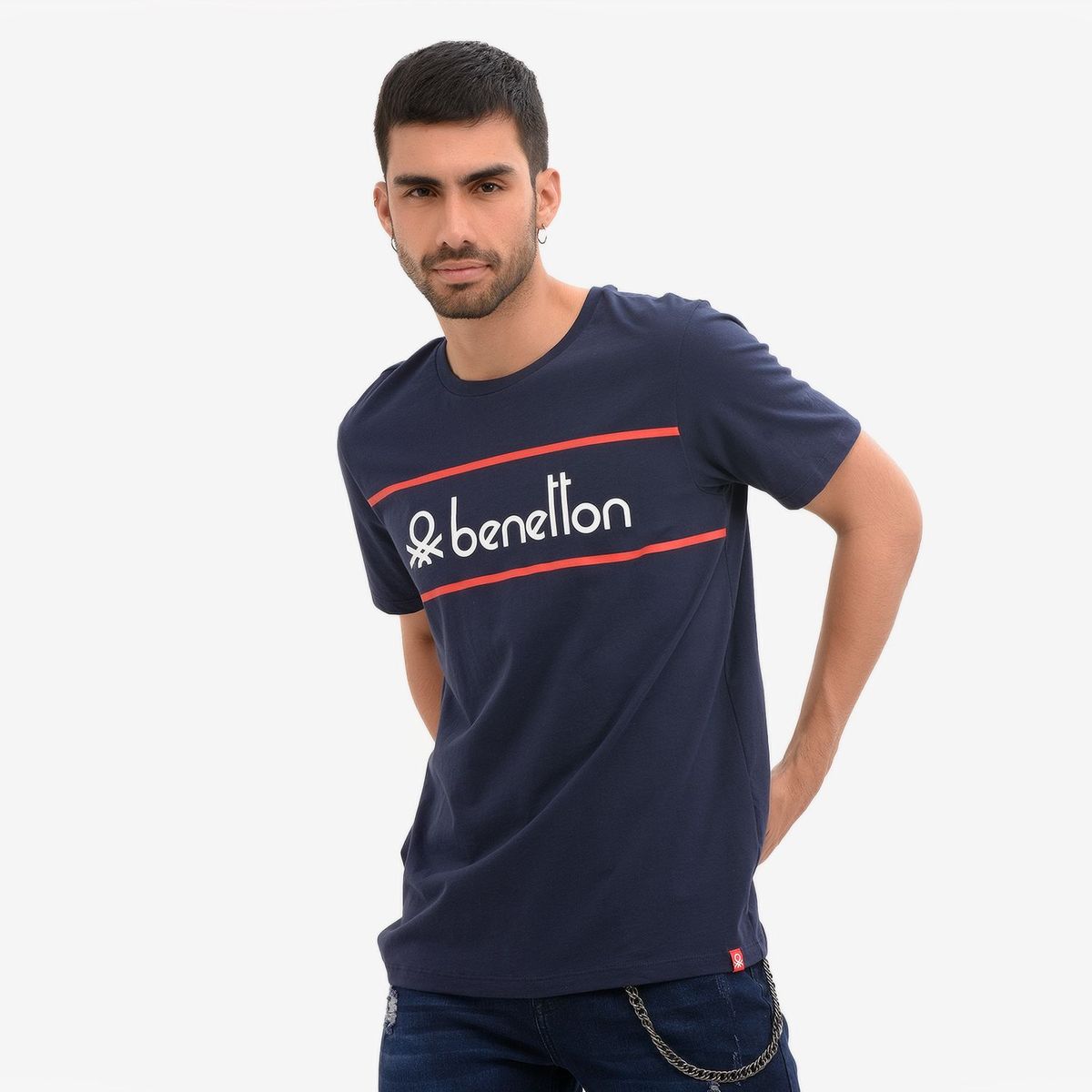 BENETTON - Camiseta Hombre Manga corta Benetton