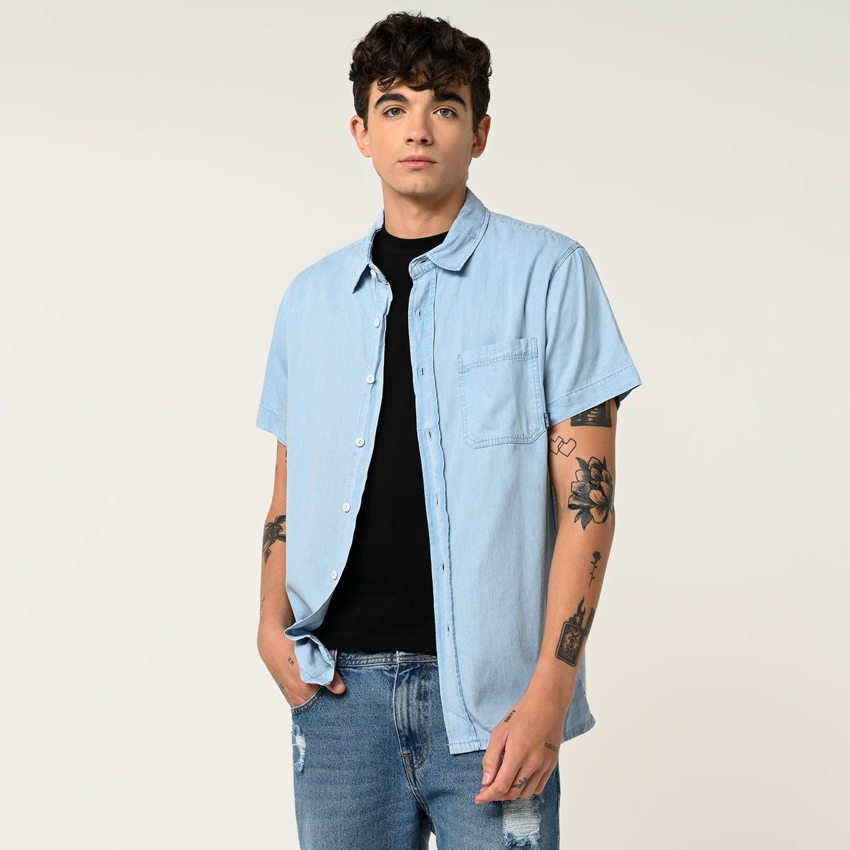 BEARCLIFF - Camisa Casual Hombre Bearcliff