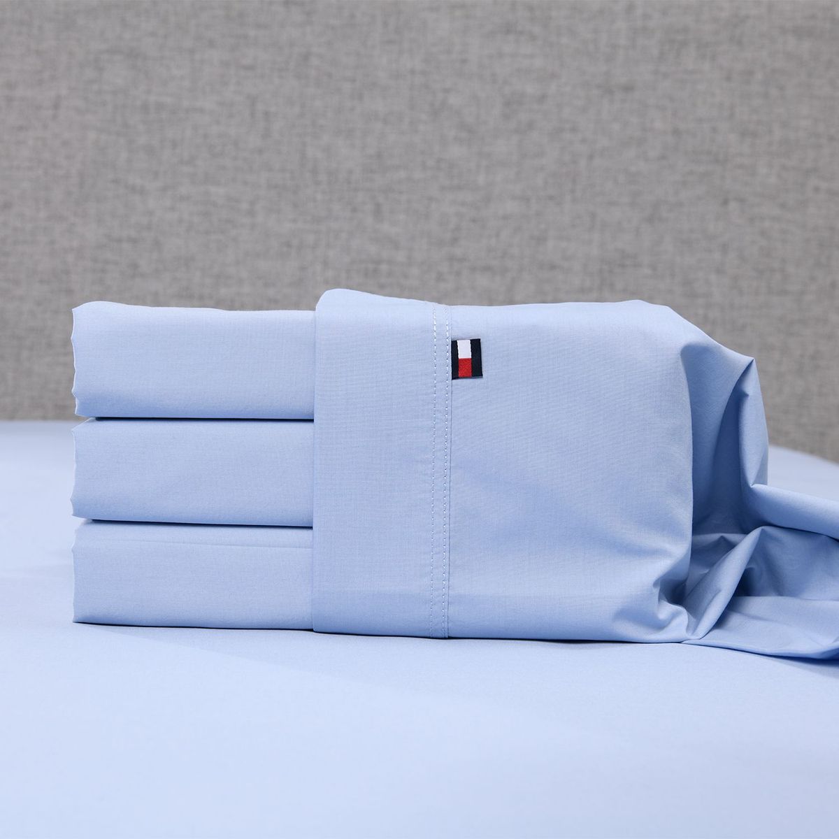 TOMMY HILFIGER - Juego de Sábanas 180 Hilos Algodón Tommy Cel