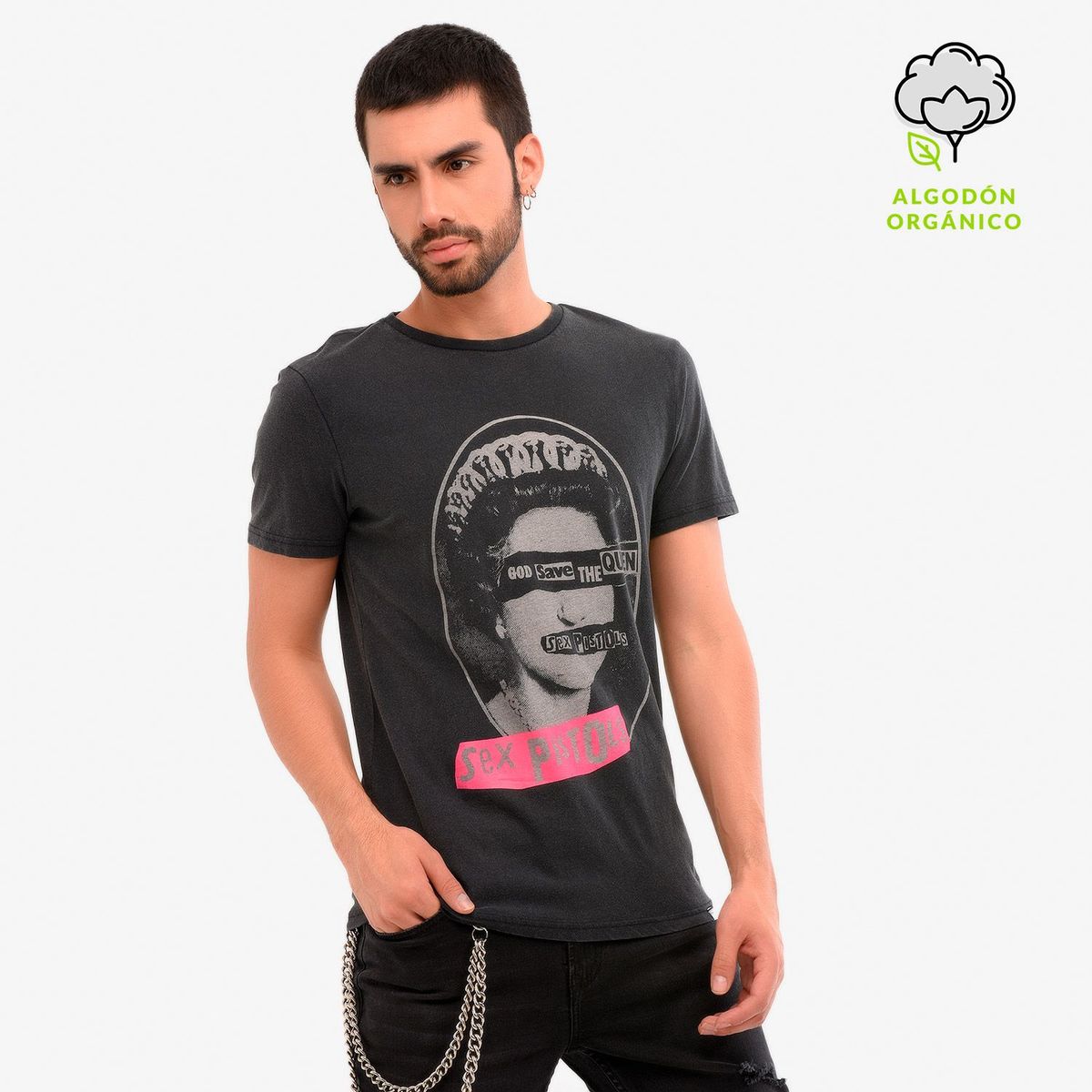 DENIMLAB - Camiseta Hombre Manga Corta Sex Pistols