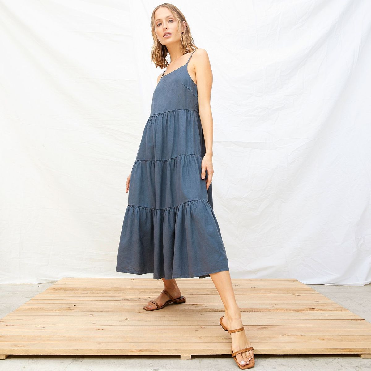 BENETTON - Vestido para Mujer Largo Benetton