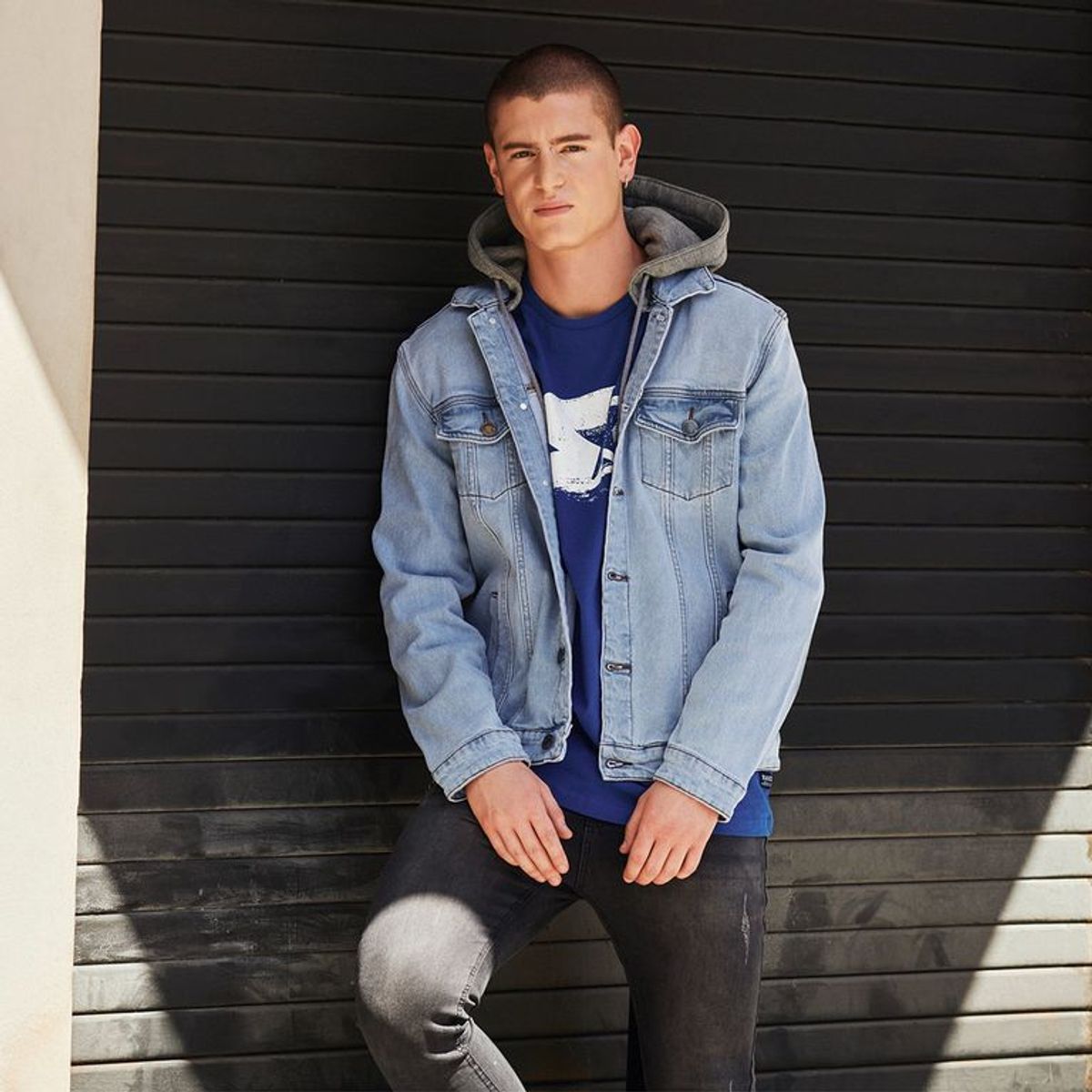 BEARCLIFF - Chaqueta de jean Hombre Bearcliff