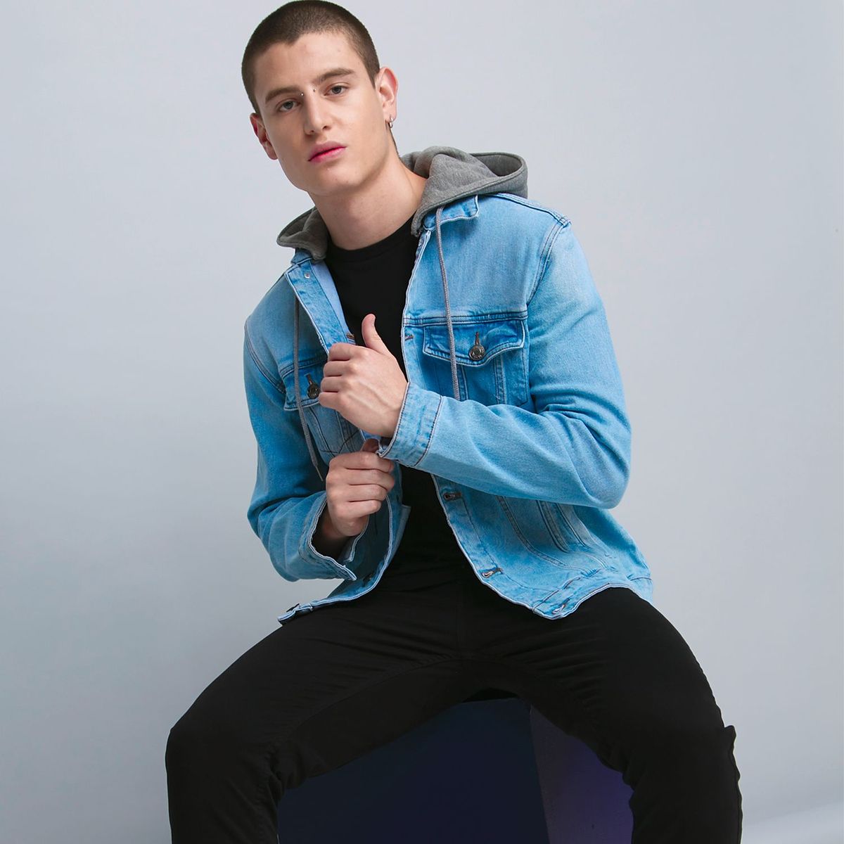 BEARCLIFF - Chaqueta de jean Hombre Bearcliff