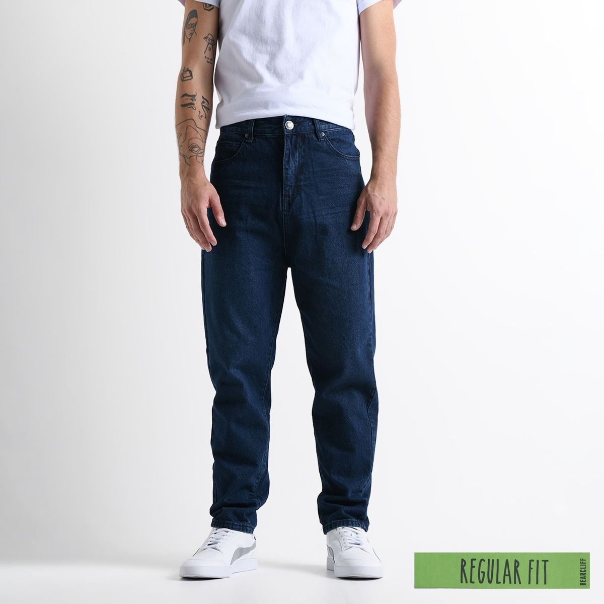 BEARCLIFF - Jean 5 Bolsillos para Hombre Recto Bearcliff