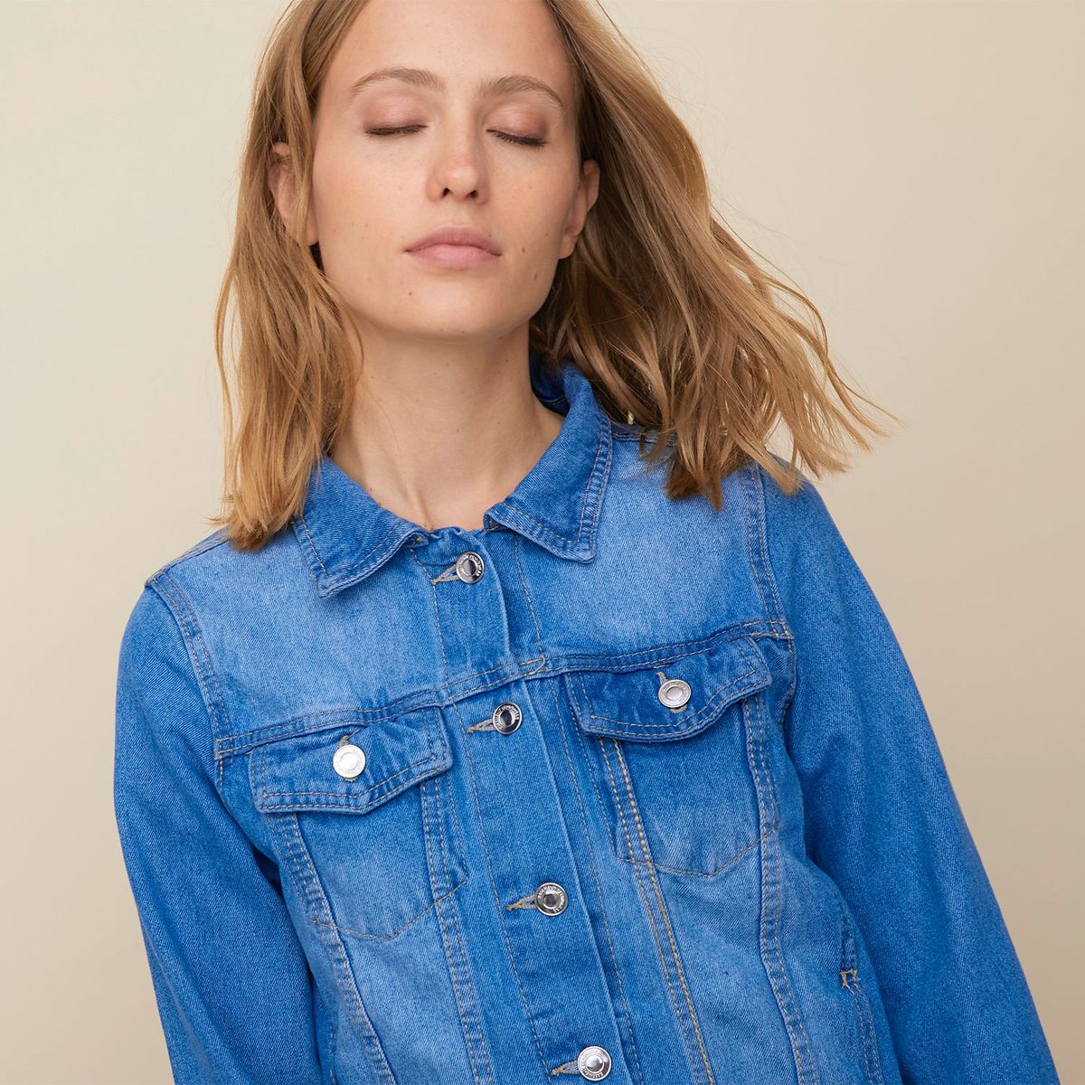 BASEMENT - Chaqueta de jean para Mujer de Algodón Basement