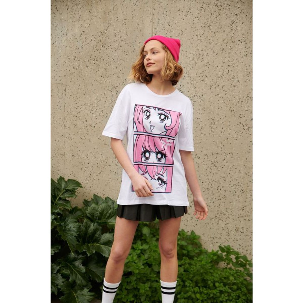 SYBILLA - Camiseta Mujer Manga corta Algodón orgánico Naruto