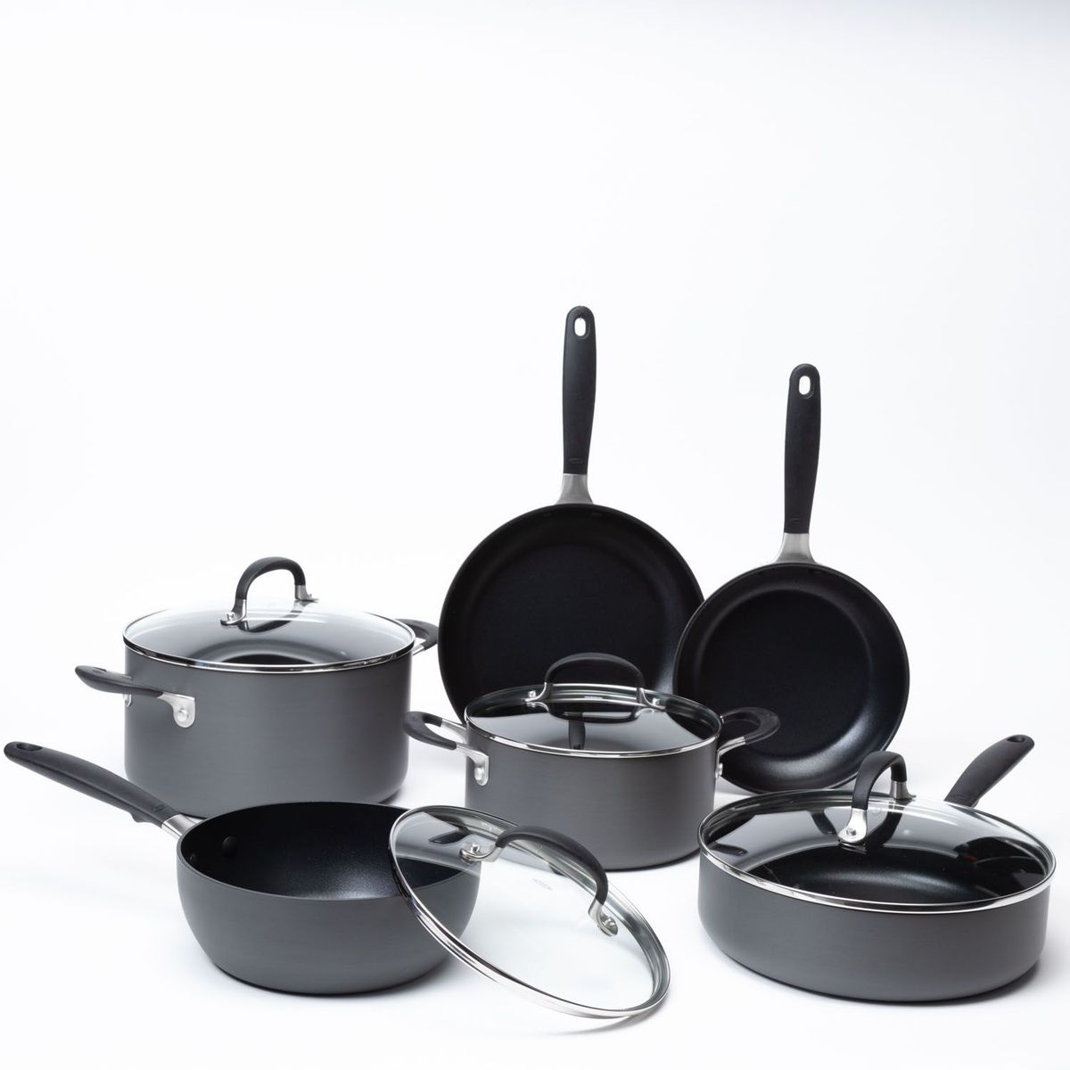  - Juego de ollas antiadherente Oxo Good Grips Acero inoxidable 10 piezas