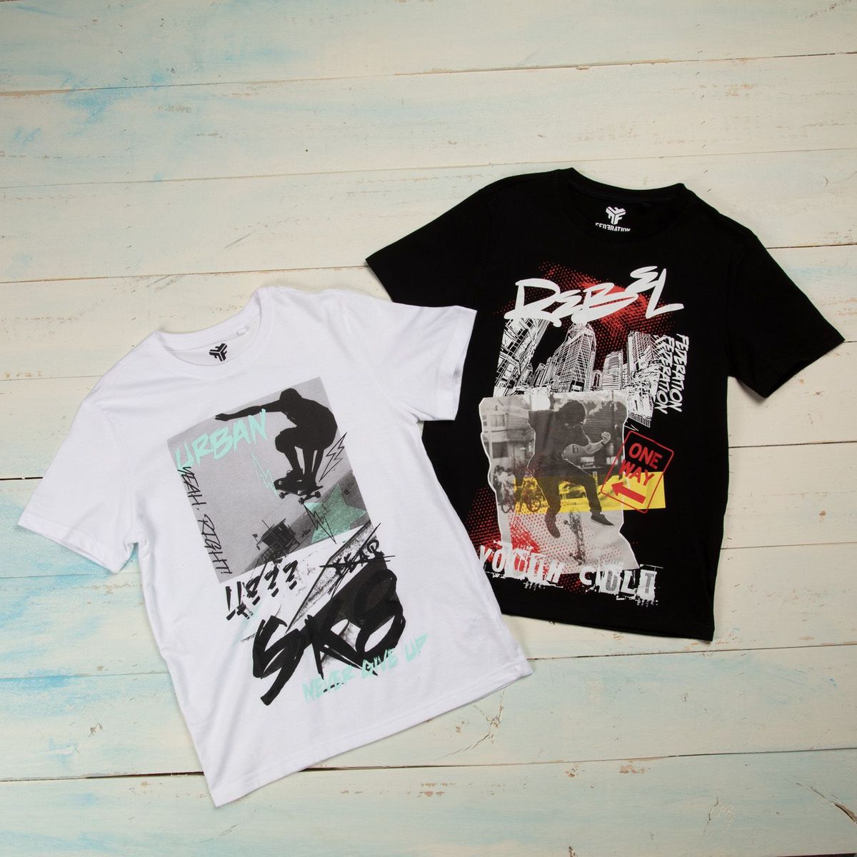 FEDERATION - Pack de 2 Camisetas para Niño Juvenil Federation