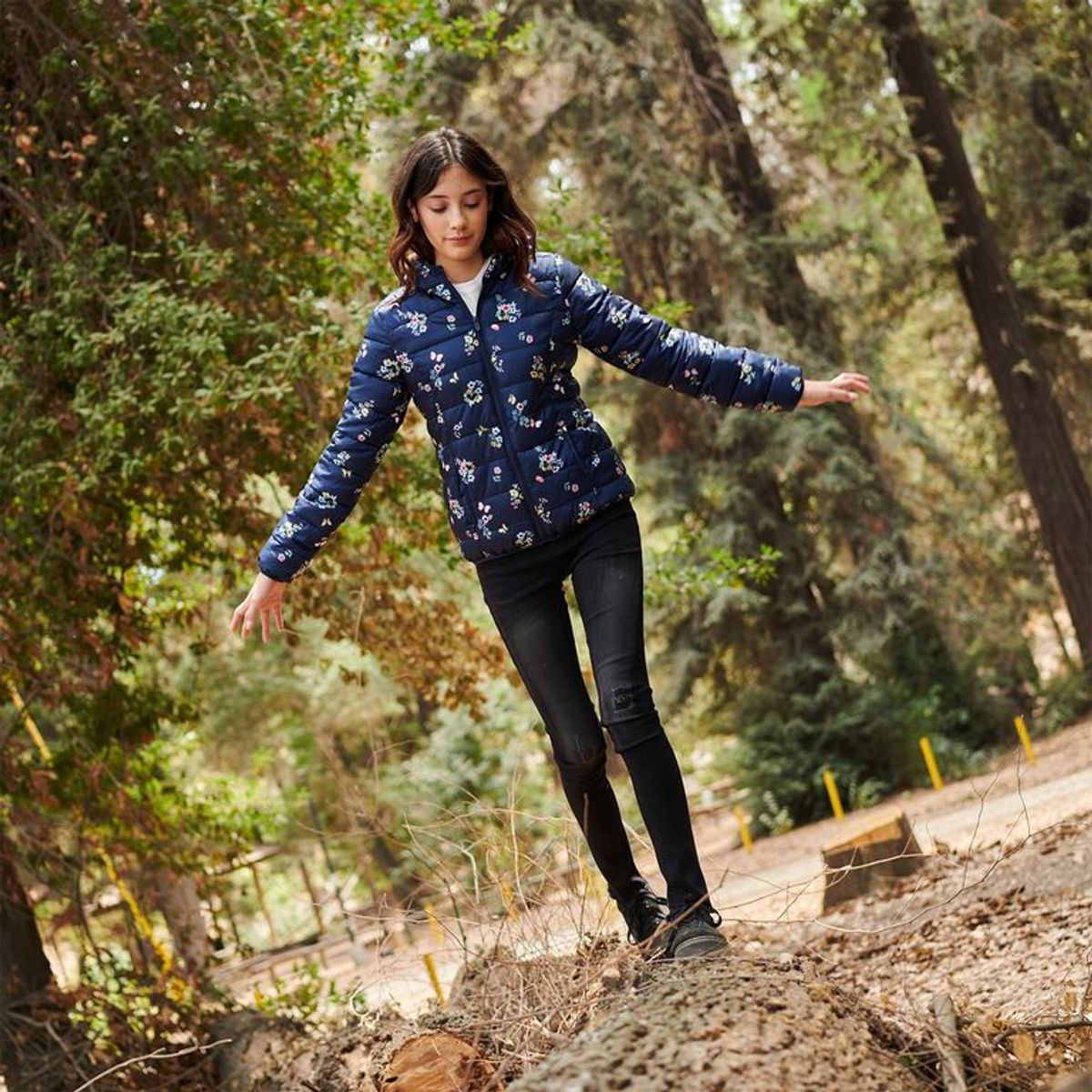 ELV - Chaqueta acolchada para niña ELV