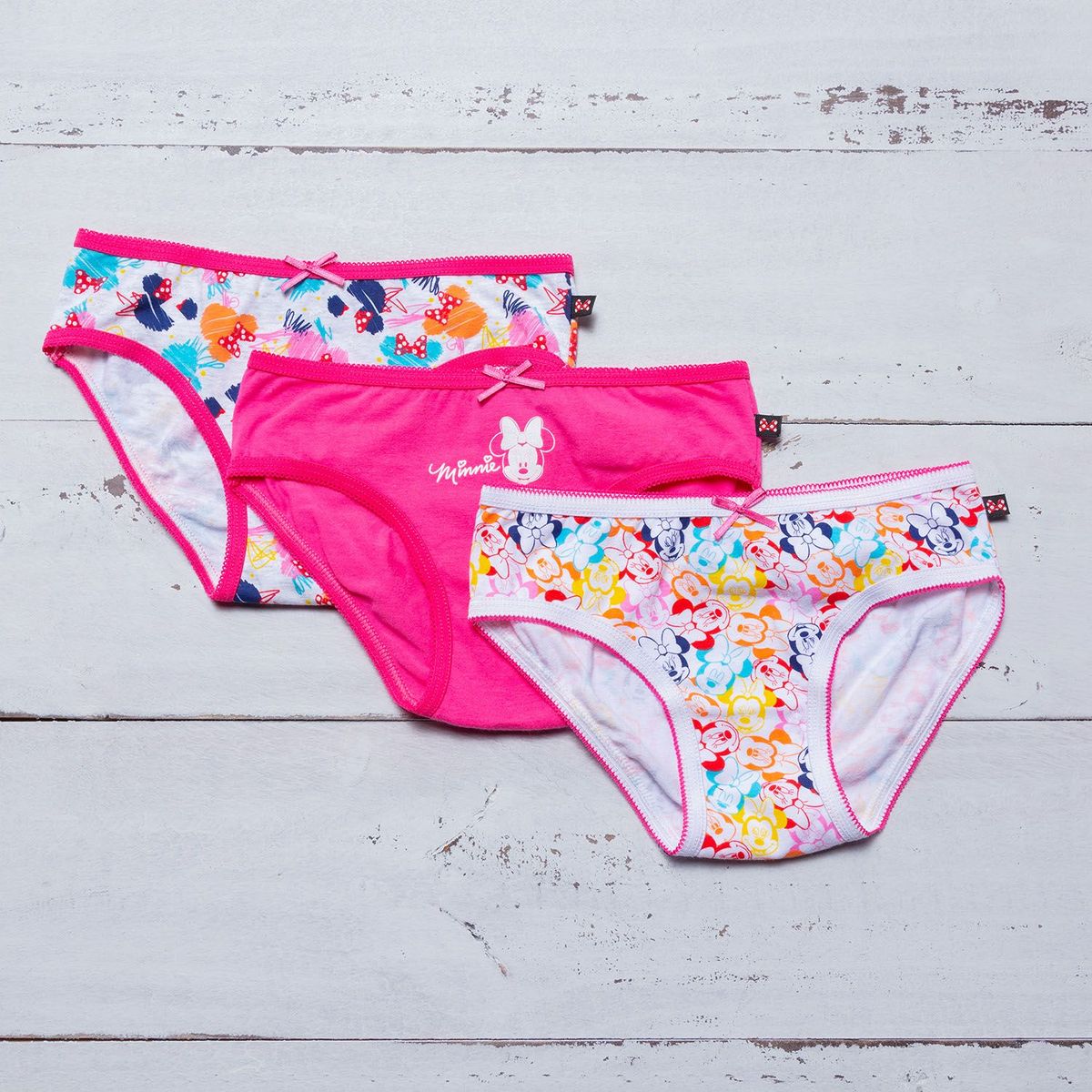 MINNIE - Panties Niña Pack x3 Algodón Minnie