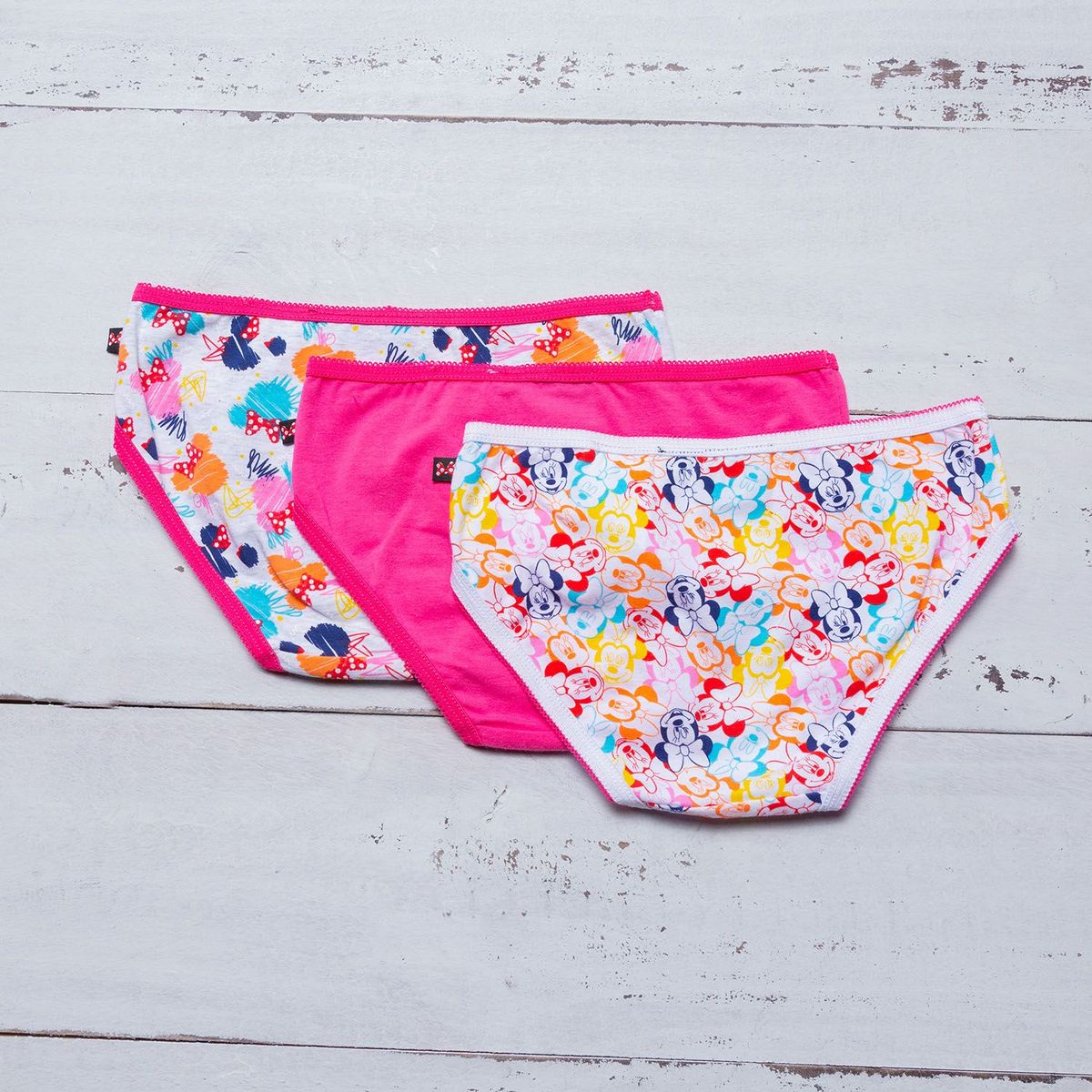 MINNIE - Panties Niña Pack x3 Algodón Minnie