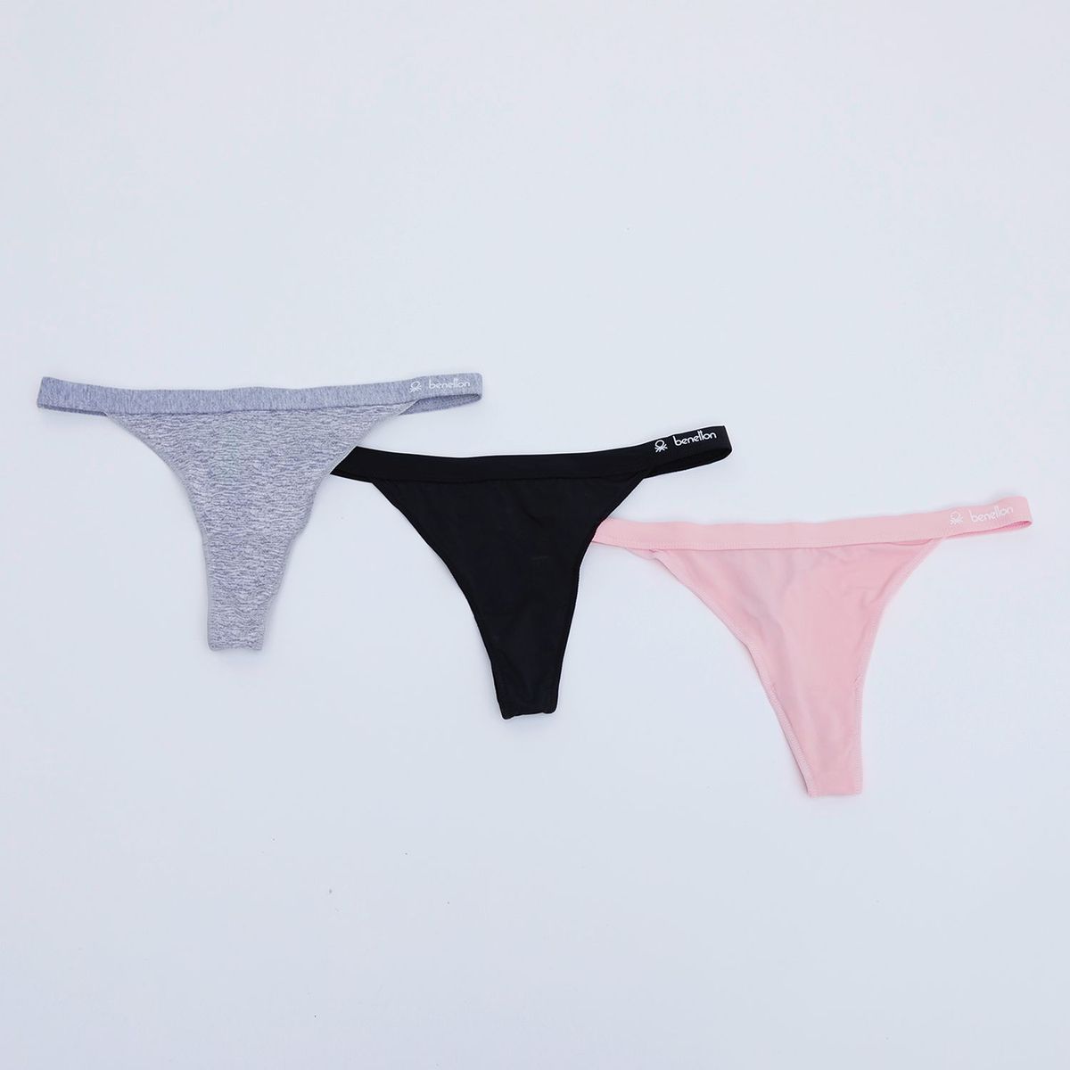 BENETTON - Tanga Brasilera Pack de 3 Benetton 