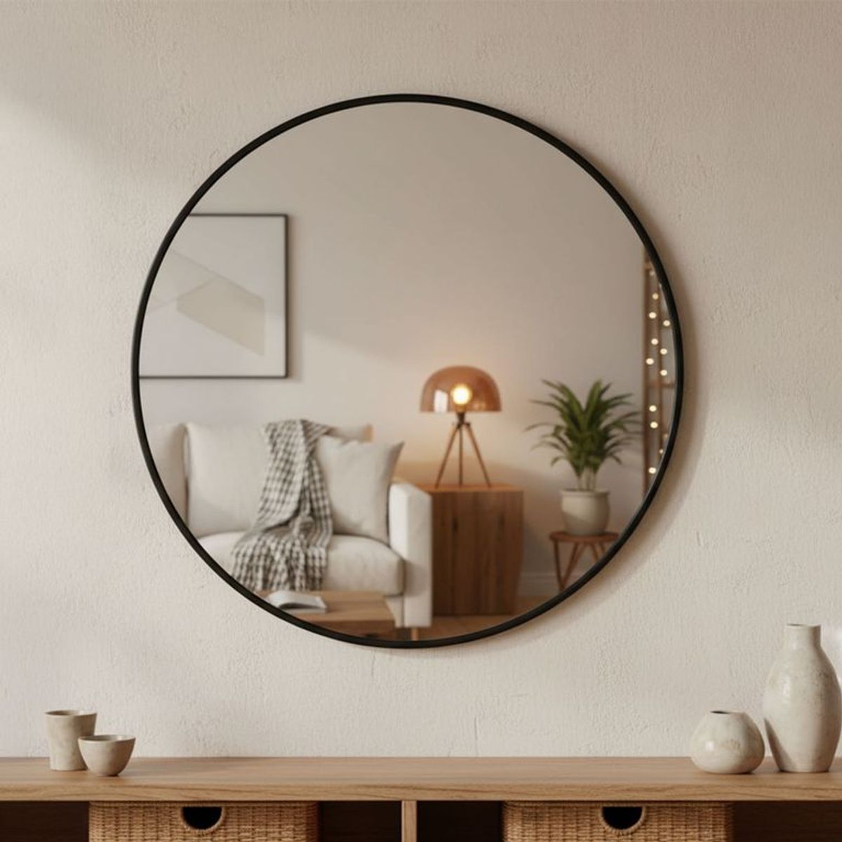 BASEMENT HOME - Espejo de pared Decorativo Redonda BASEMENT HOME