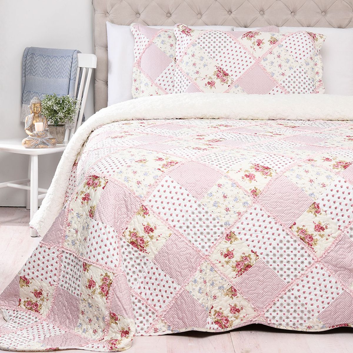 ROBERTA ALLEN - Cubrelecho Ovejero Roberta Allen con exterior y relleno de 180 GSM Poliéster