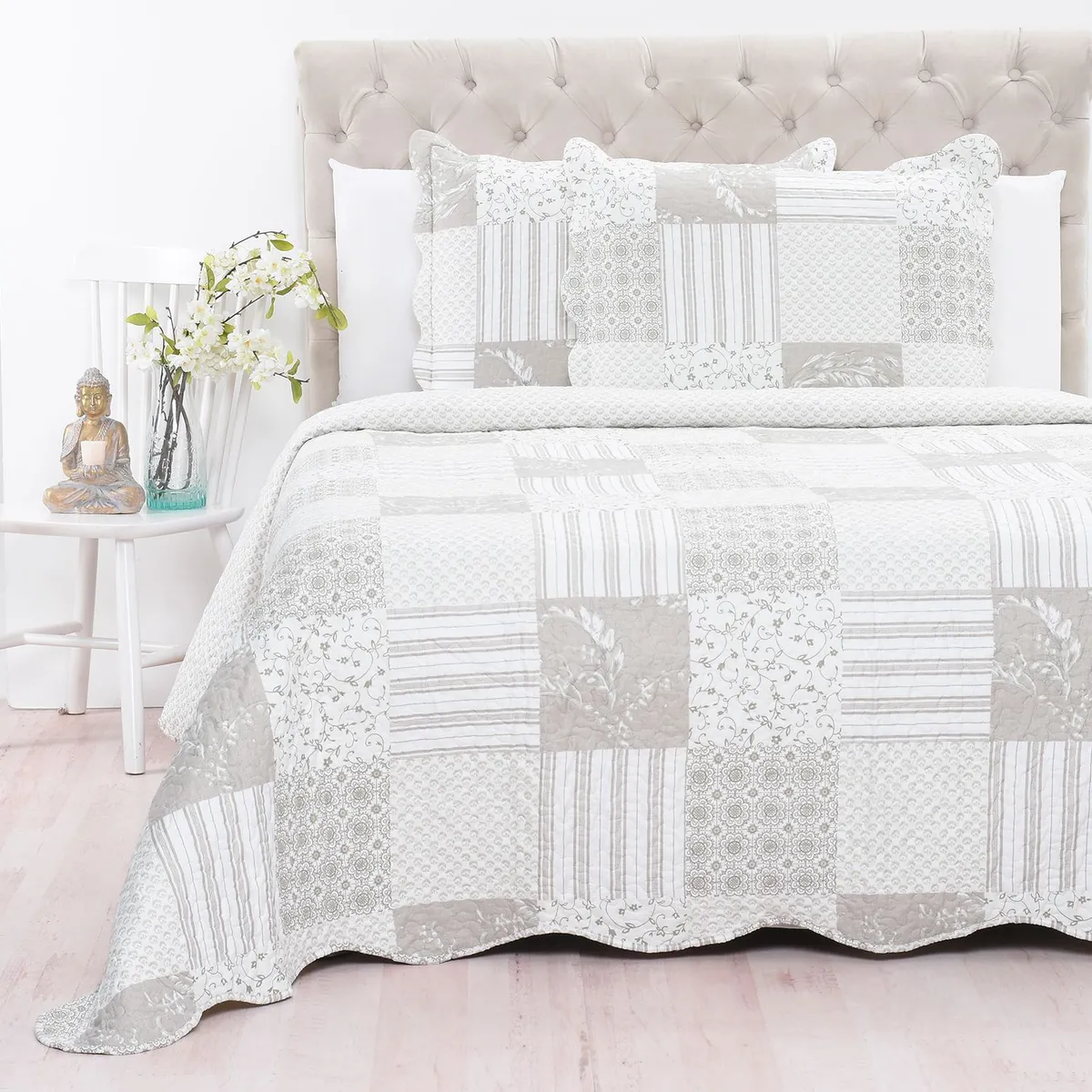 ROBERTA ALLEN - Cubrelecho Estampado de Poliéster 65 GSM Patch Roberta Allen