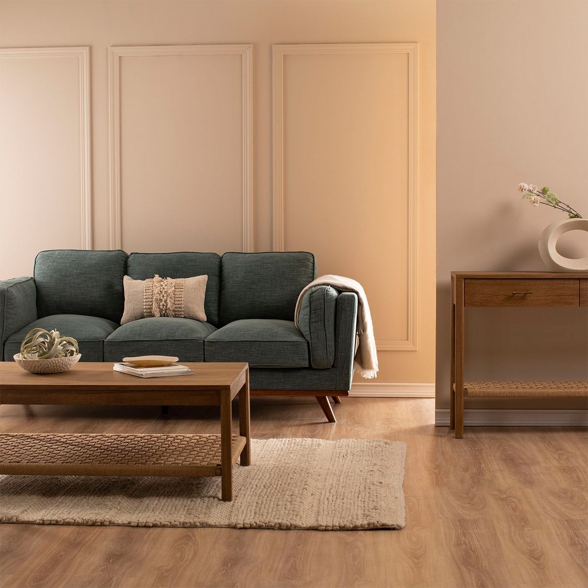 BASEMENT HOME - Sofá Moderno Tela 3 Puestos Bartolo 210 x 86 x 81 cm Basement Home - Mueble