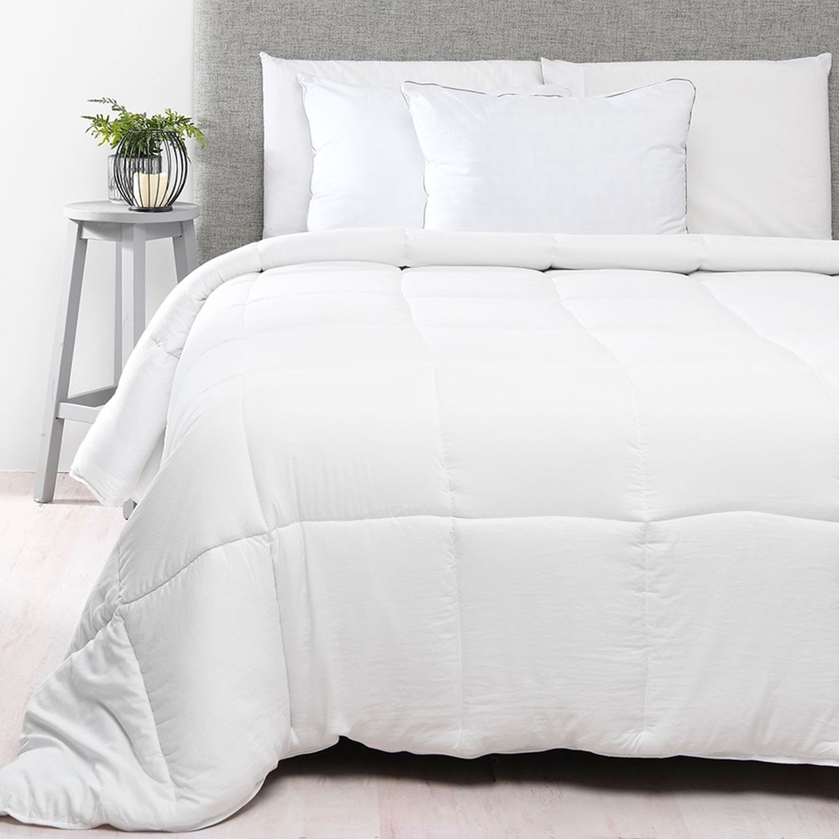 BASEMENT HOME - Plumón Edredón Blanco de Poliéster 300 GSM Eco Basement Home