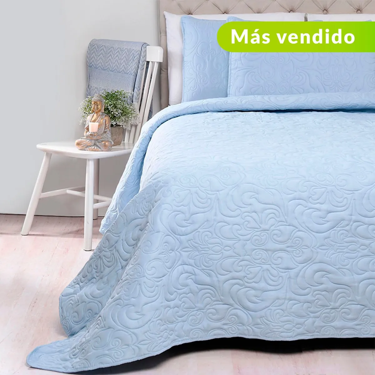 ROBERTA ALLEN - Cubrelecho Liso de Poliéster 75 GSM Paisley Roberta Allen