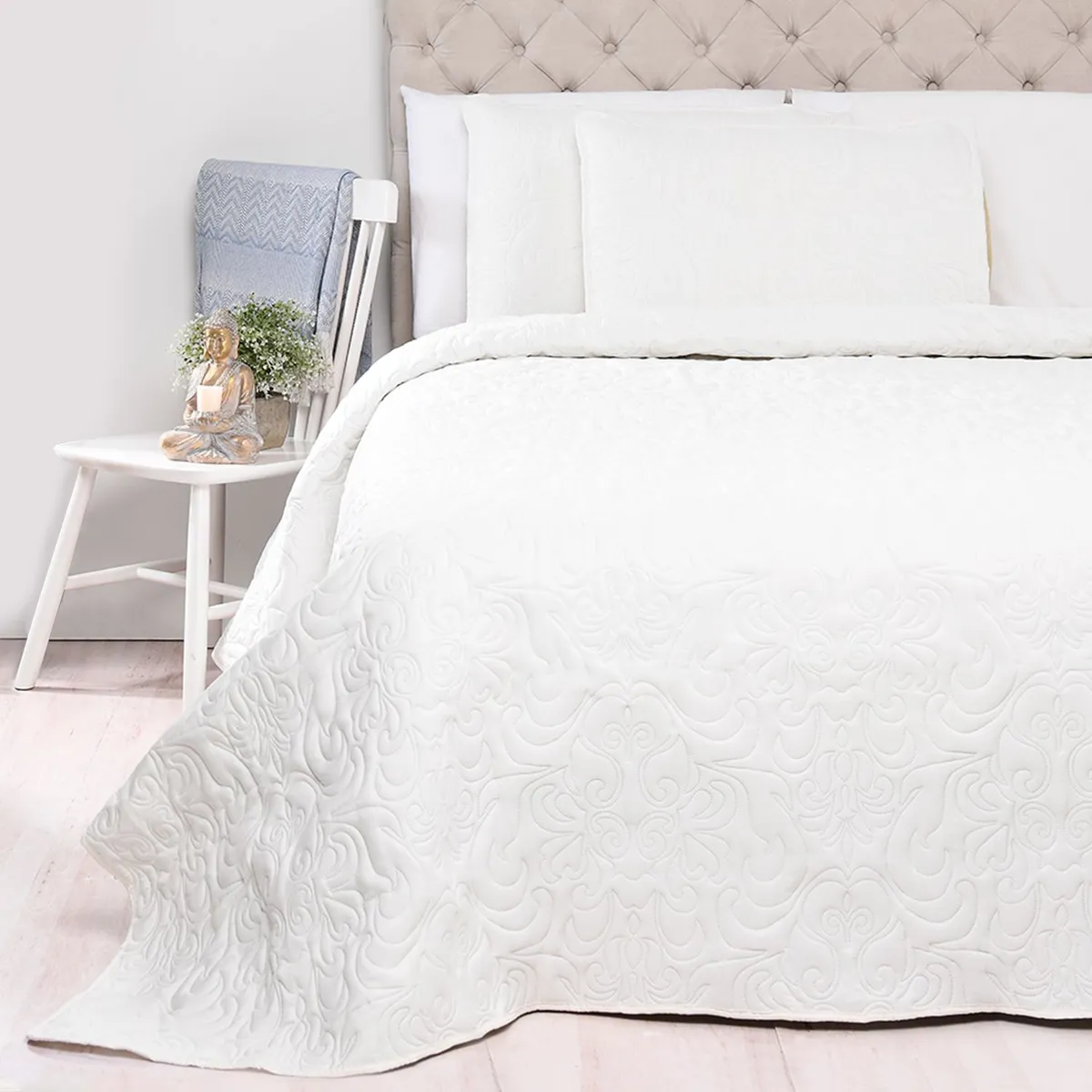 ROBERTA ALLEN - Cubrelecho Liso de Poliéster 75 GSM Paisley Roberta Allen