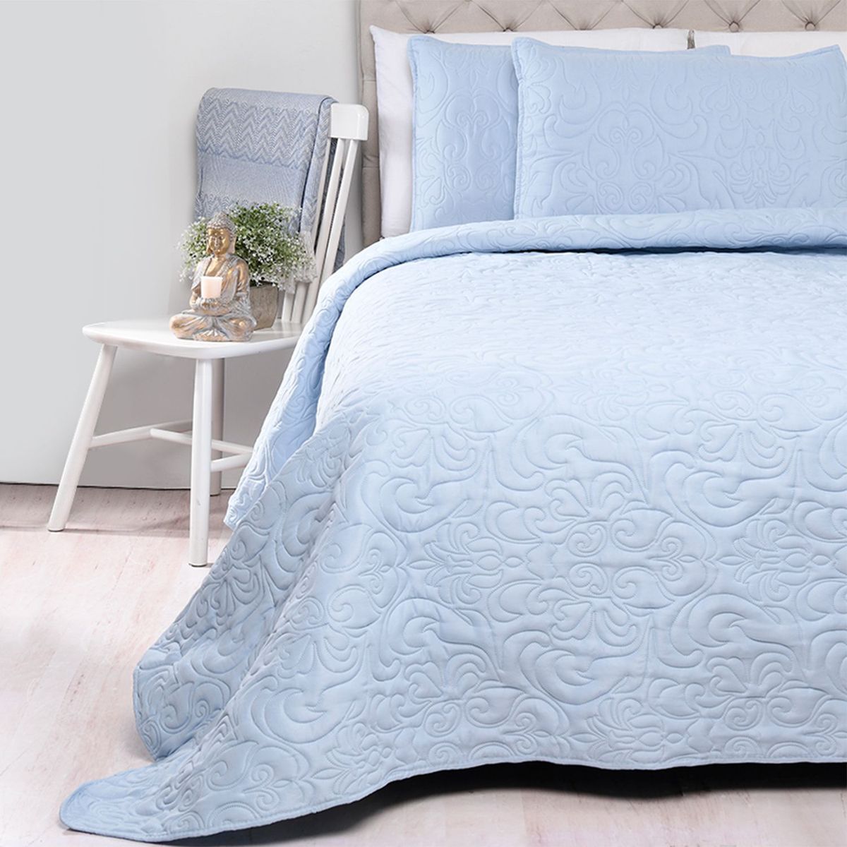 ROBERTA ALLEN - Cubrelecho Liso de Poliéster 75 GSM Paisley Roberta Allen