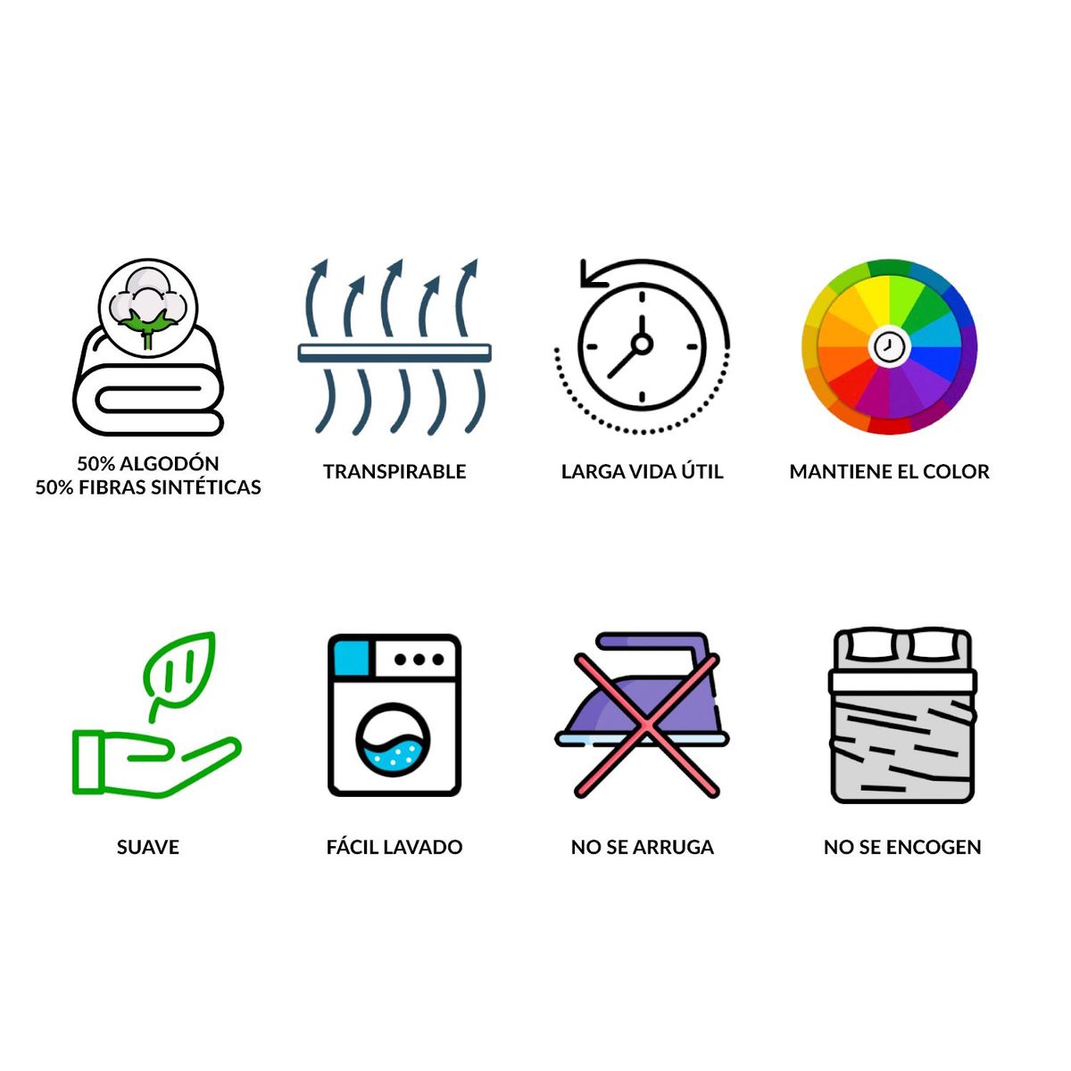 ROBERTA ALLEN - Juego de Sábanas Bordada de Polialgodón 180 Hilos Bouquet Roberta Allen