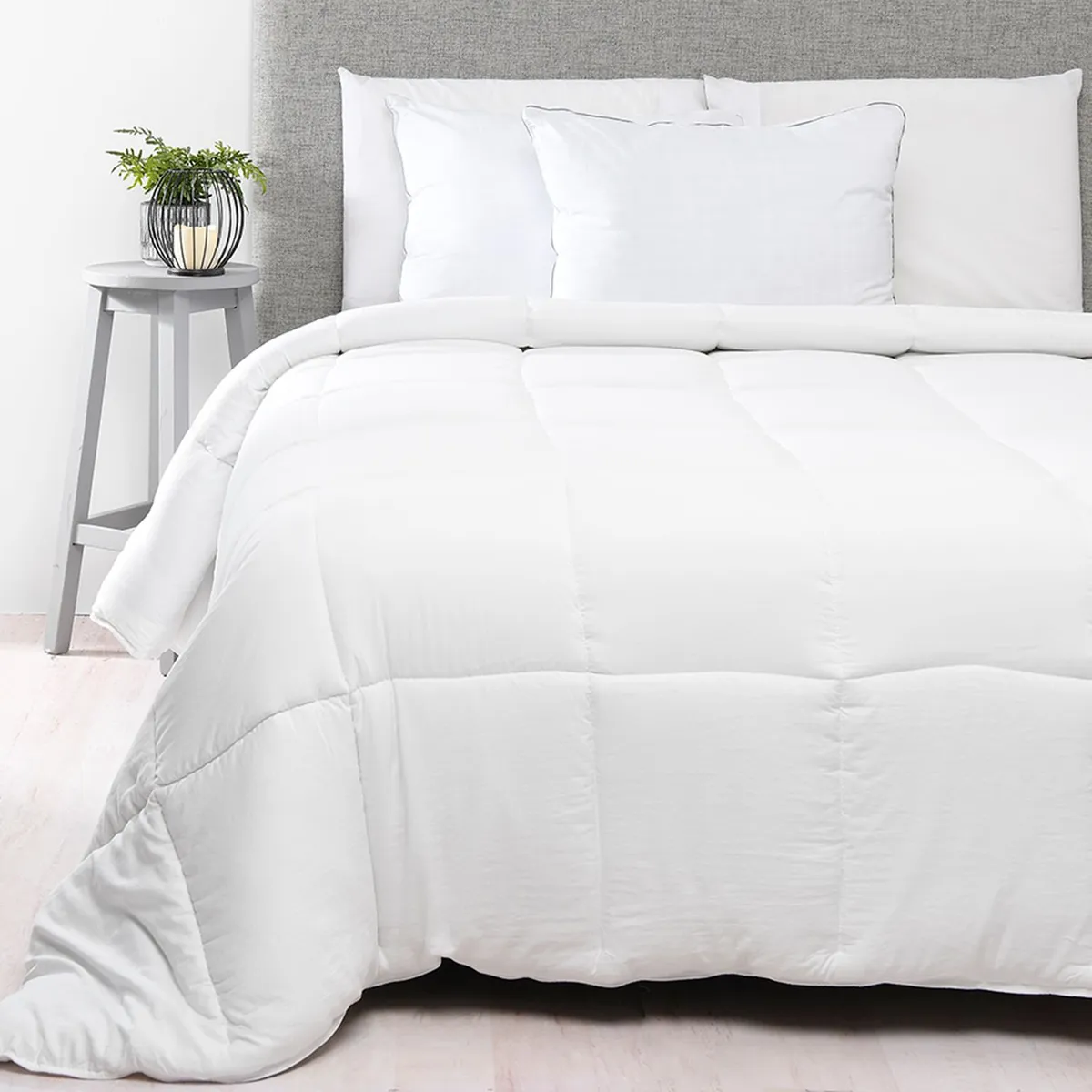 BASEMENT HOME - Plumón Edredón Blanco de Poliéster 300 GSM Eco Basement Home