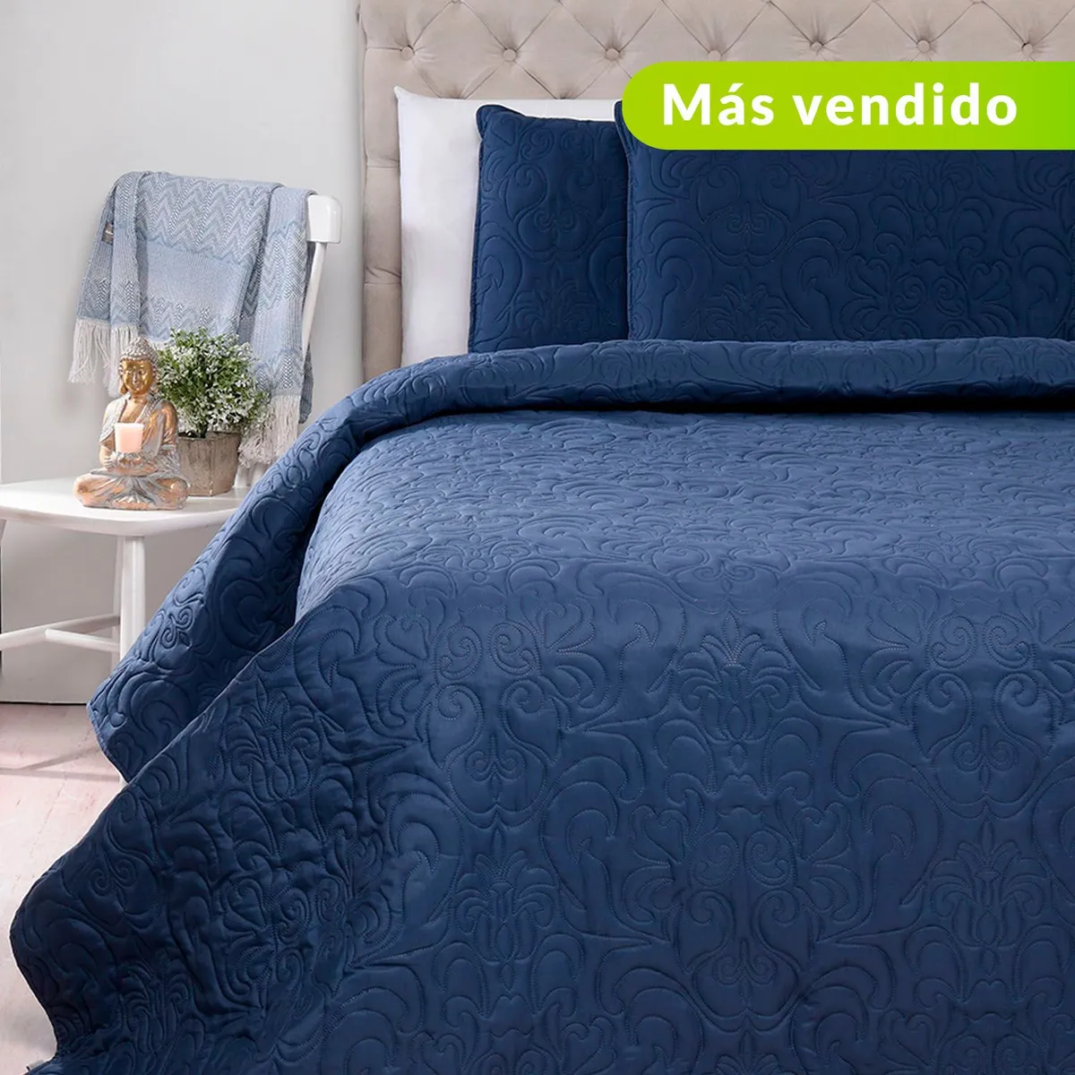 ROBERTA ALLEN - Cubrelecho Liso de Poliéster 75 GSM Paisley Roberta Allen