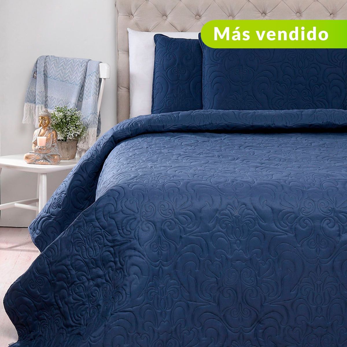 ROBERTA ALLEN - Cubrelecho Liso de Poliéster 75 GSM Paisley Roberta Allen