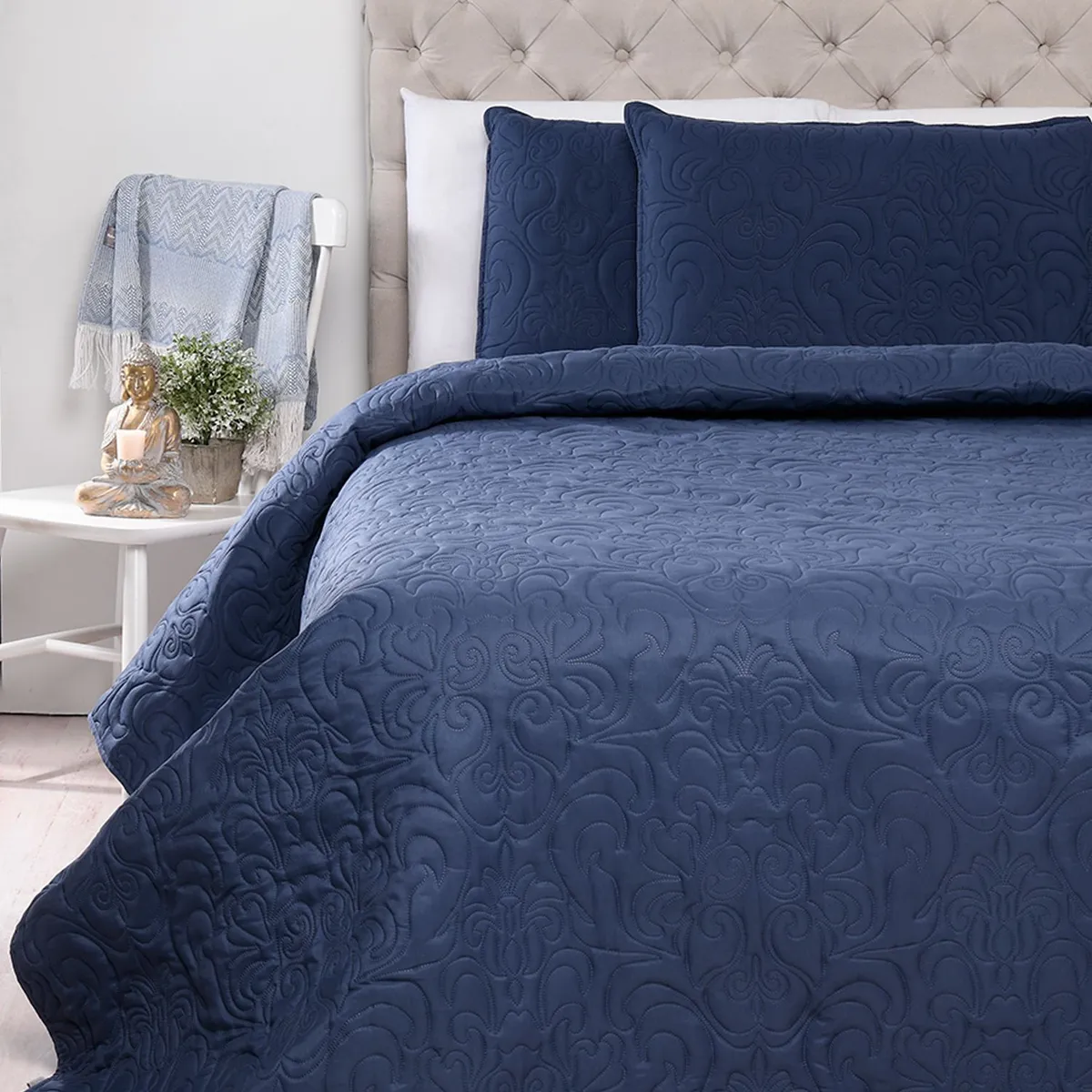 ROBERTA ALLEN - Cubrelecho Liso de Poliéster 75 GSM Paisley Roberta Allen