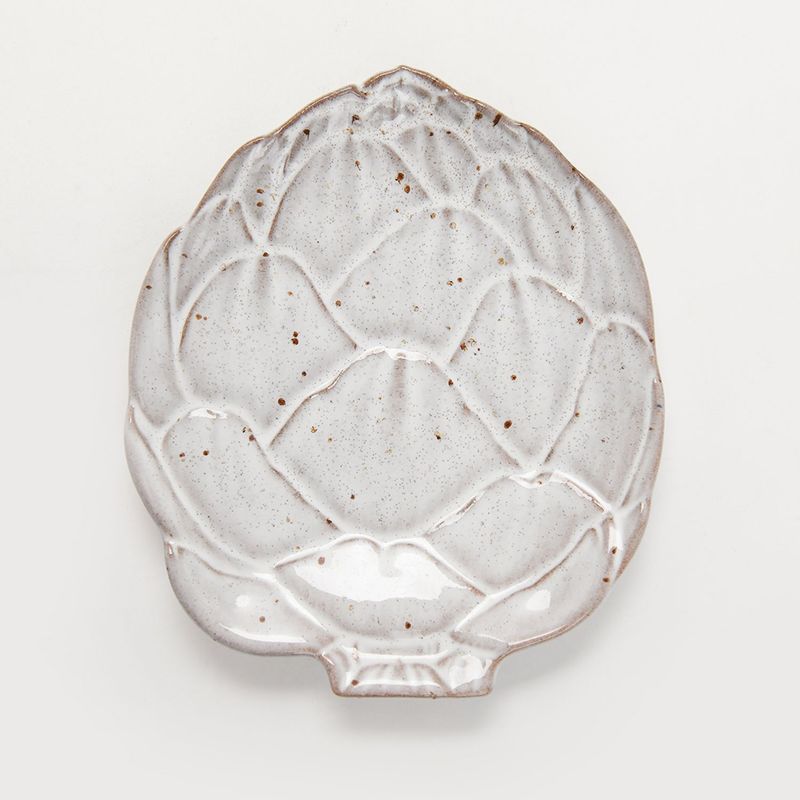 BORDALLO - Platos de ensalada Porcelana Alcachofa 17.5 cm