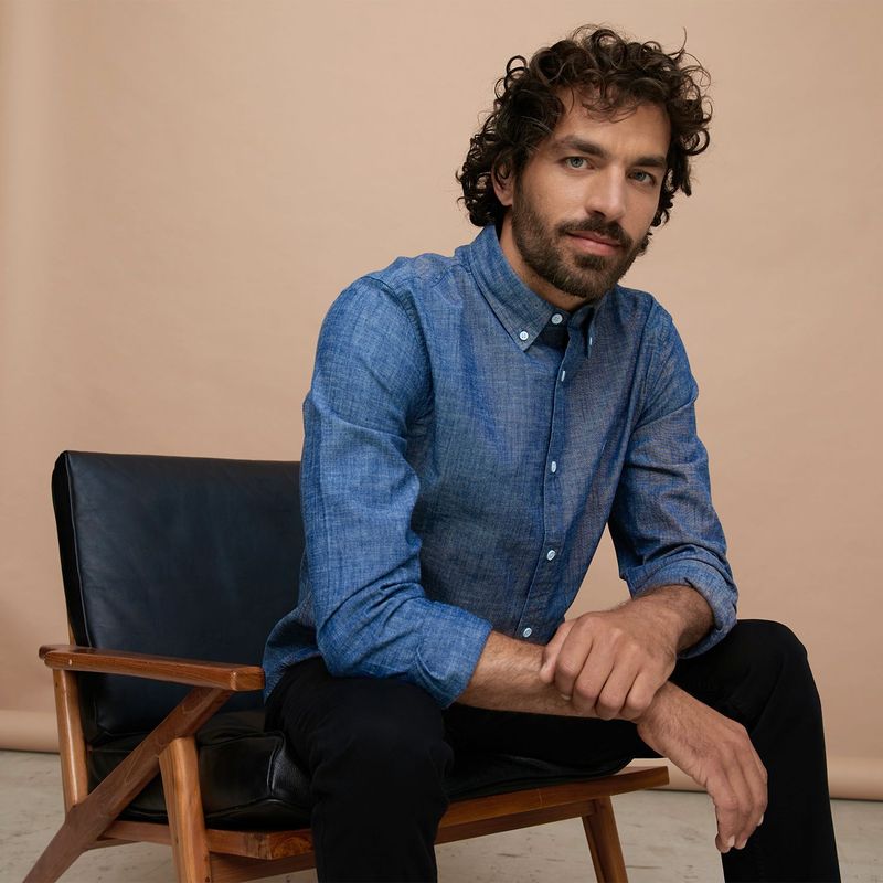 CASCAIS - Camisa de jean para Hombre Slim Cascais.