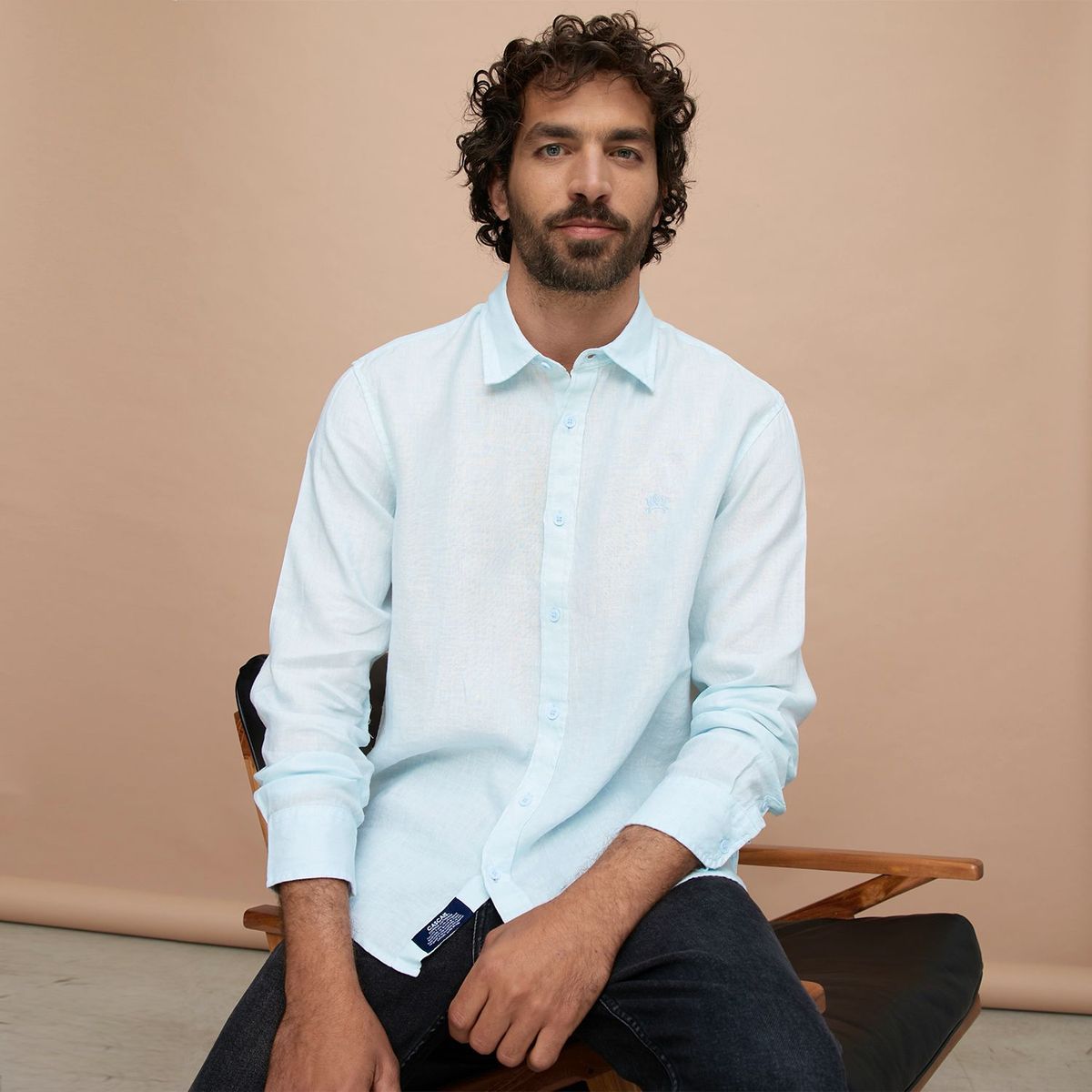 CASCAIS - Camisa casual Lino para Hombre Regular Cascais.