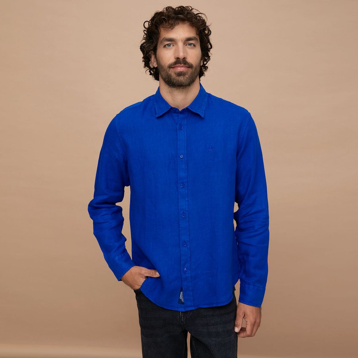CASCAIS - Camisa casual Lino para Hombre Regular Cascais.