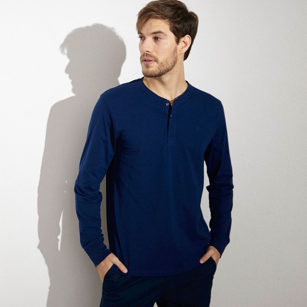 WOLF & HANK - Camiseta Hombre Manga larga Wolf & Hank