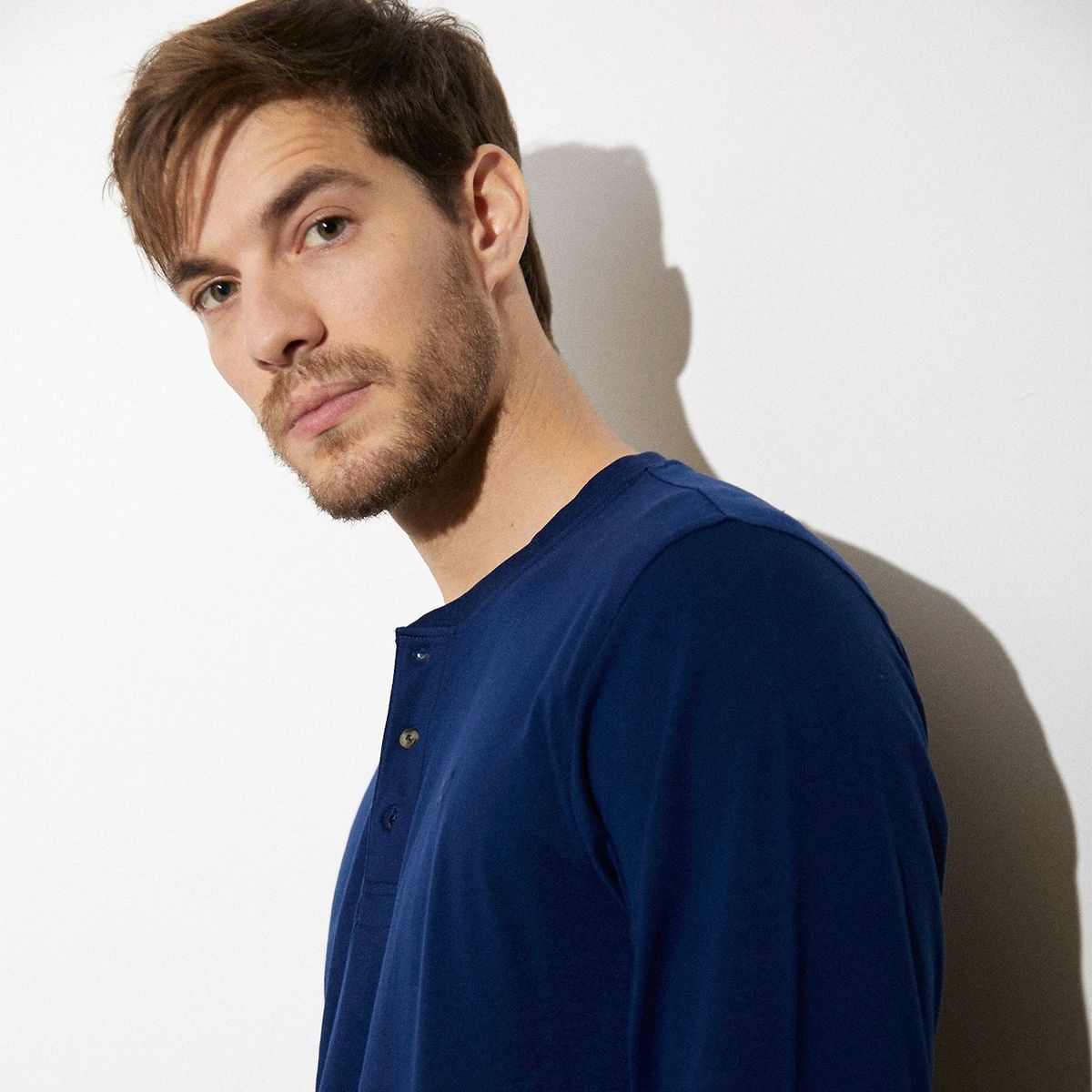 WOLF & HANK - Camiseta Hombre Manga larga Wolf & Hank