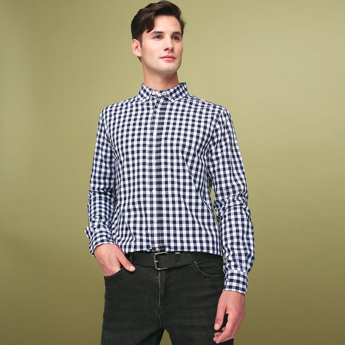 BASEMENT - Camisa casual para Hombre Regular Basement