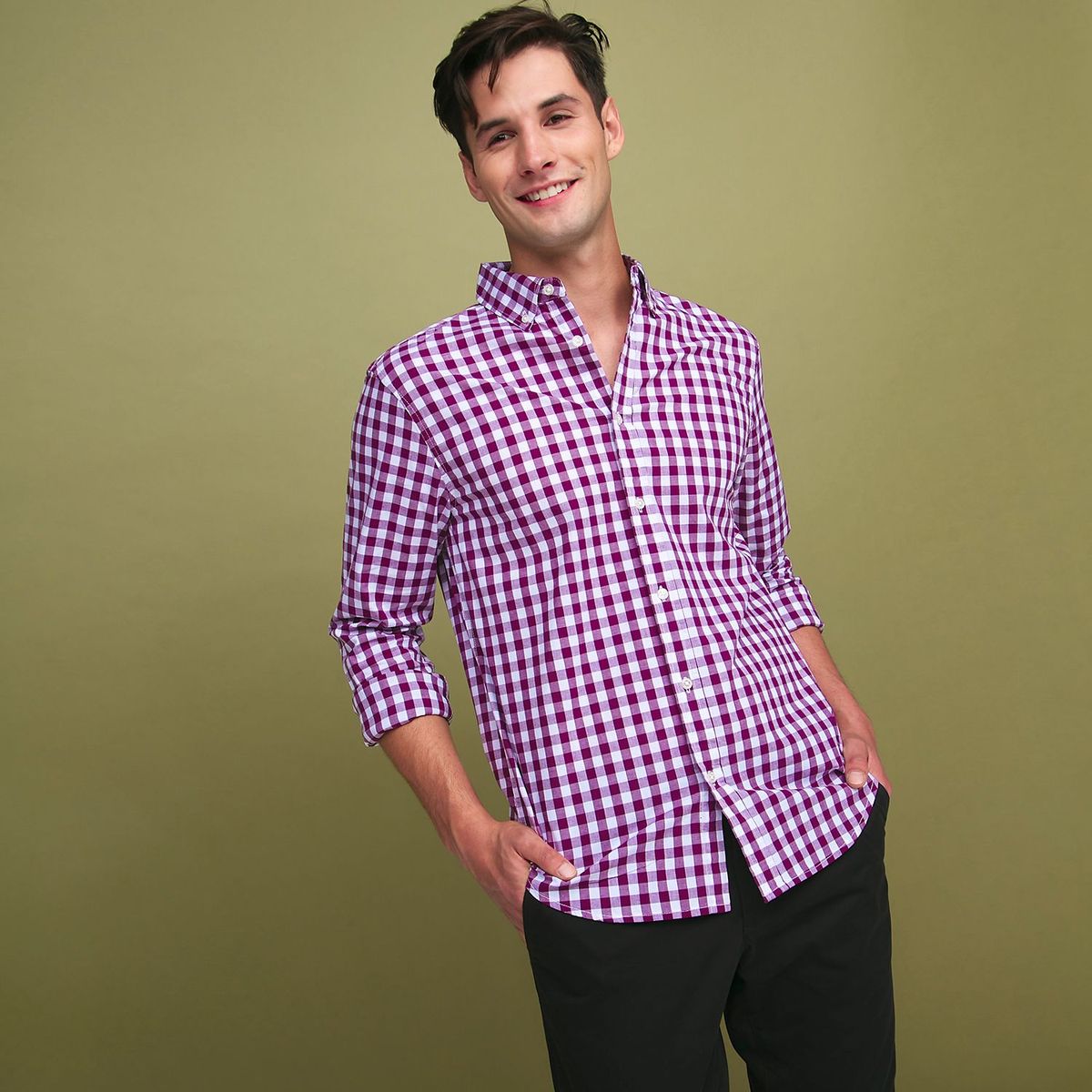 BASEMENT - Camisa casual para Hombre Regular Basement