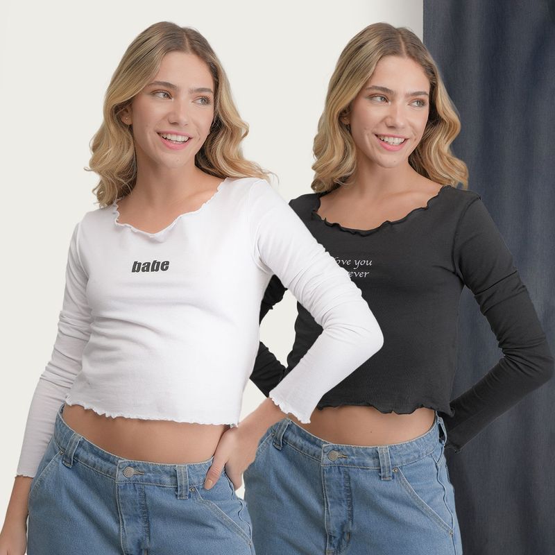 SYBILLA - Blusa para Mujer Manga larga de Algodón Sybilla