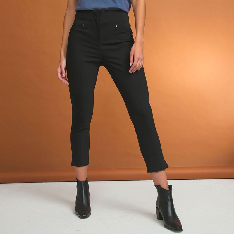 BASEMENT - Pantalón Recto para Mujer Tiro medio Basement