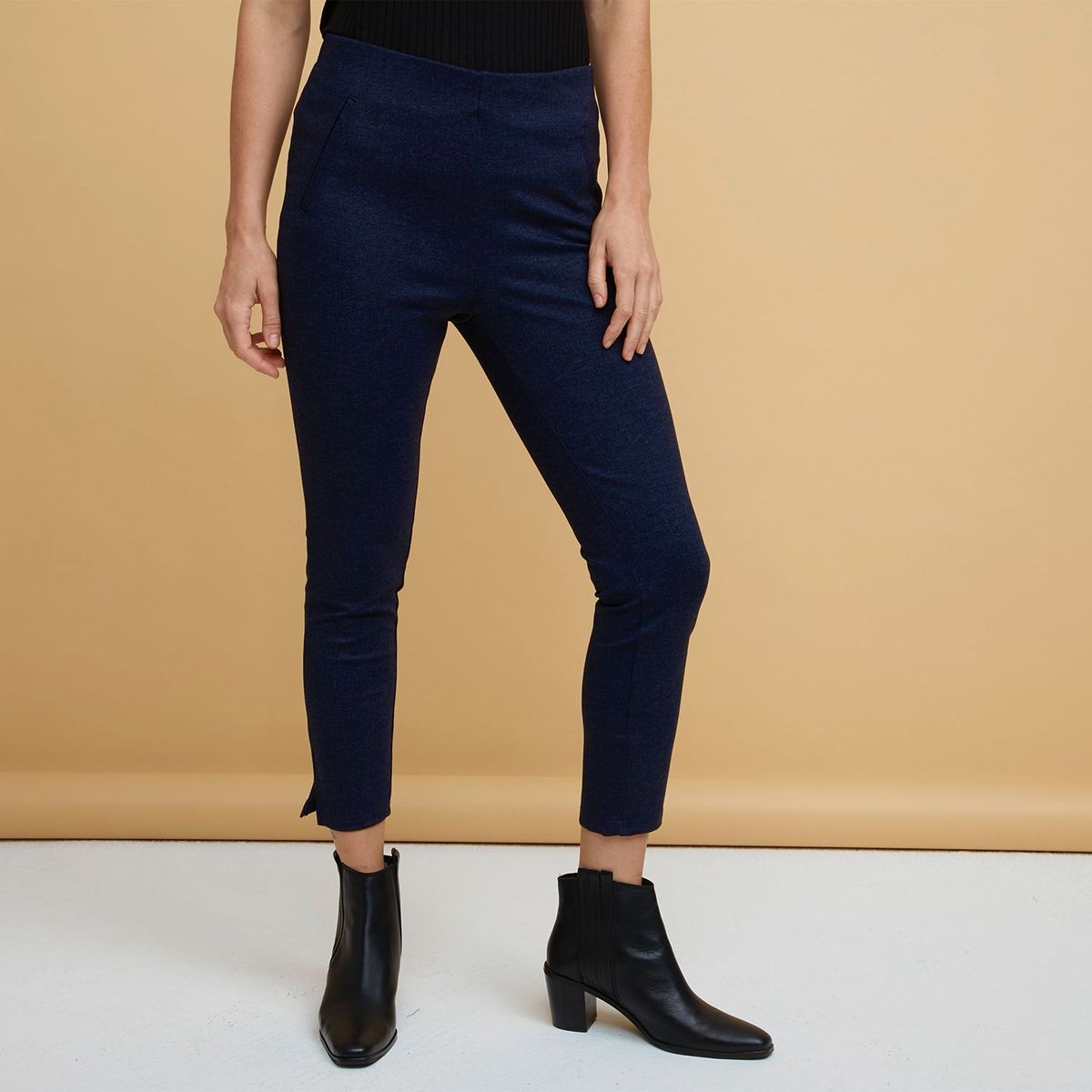 SOUTHLAND - Pantalón Recto para Mujer Tiro alto Southland