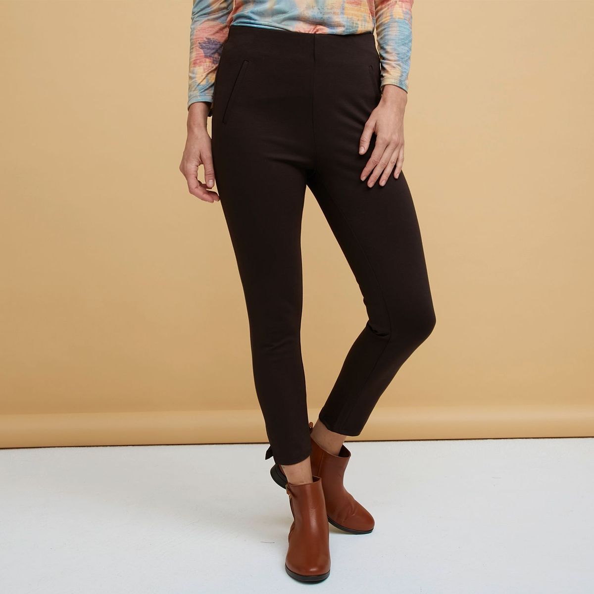 SOUTHLAND - Pantalón Recto para Mujer Tiro alto Southland