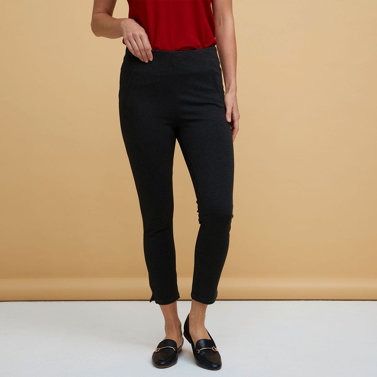 SOUTHLAND - Pantalón Recto para Mujer Tiro alto Southland