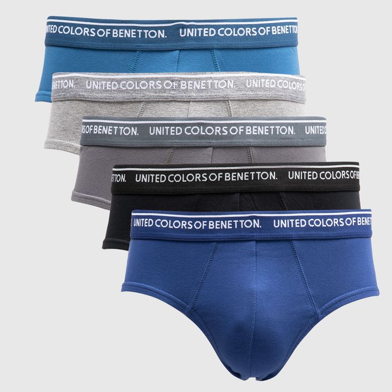 BENETTON - Calzoncillos largos Benetton Pack de 5