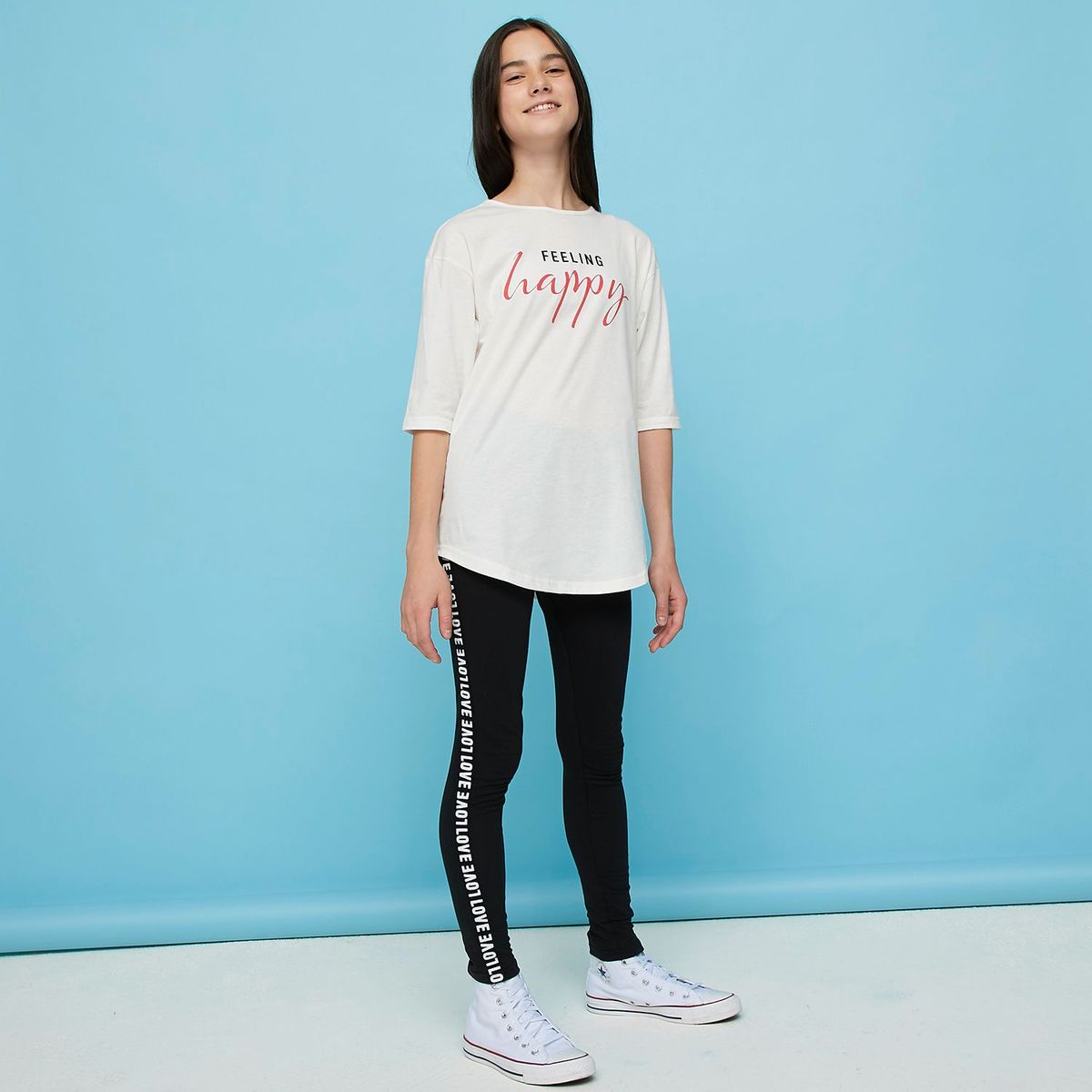 ELV - Conjunto Legging + Camiseta Juvenil Niña ELV