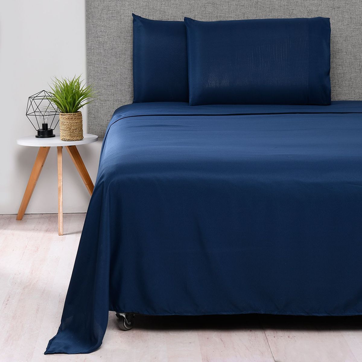 AMBIENTA - Sábana Ambienta de Poliéster 75 GSM para cama Sencillo,Doble, Queen. Juego de Sábanas Lisa